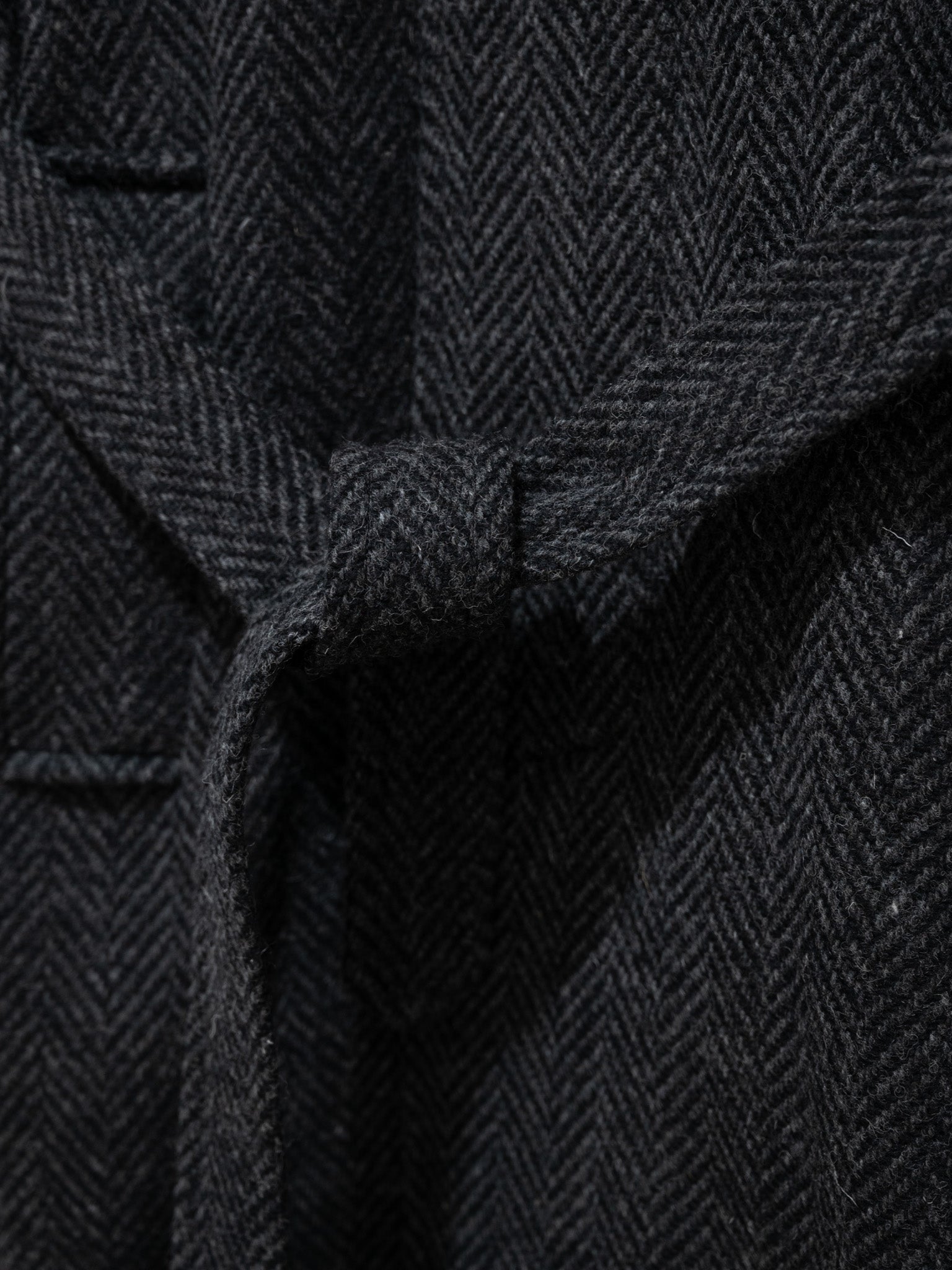 Namu Shop - Document Donegal Tweed Oversized Balmacaan Coat - Gray