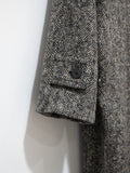 Namu Shop - Document Donegal Tweed Inverted Pleats Balmacaan Coat - Beige