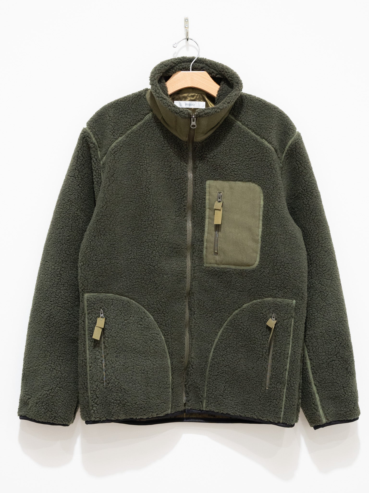 Namu Shop - Fujito Fleece Blouson - Olive Green