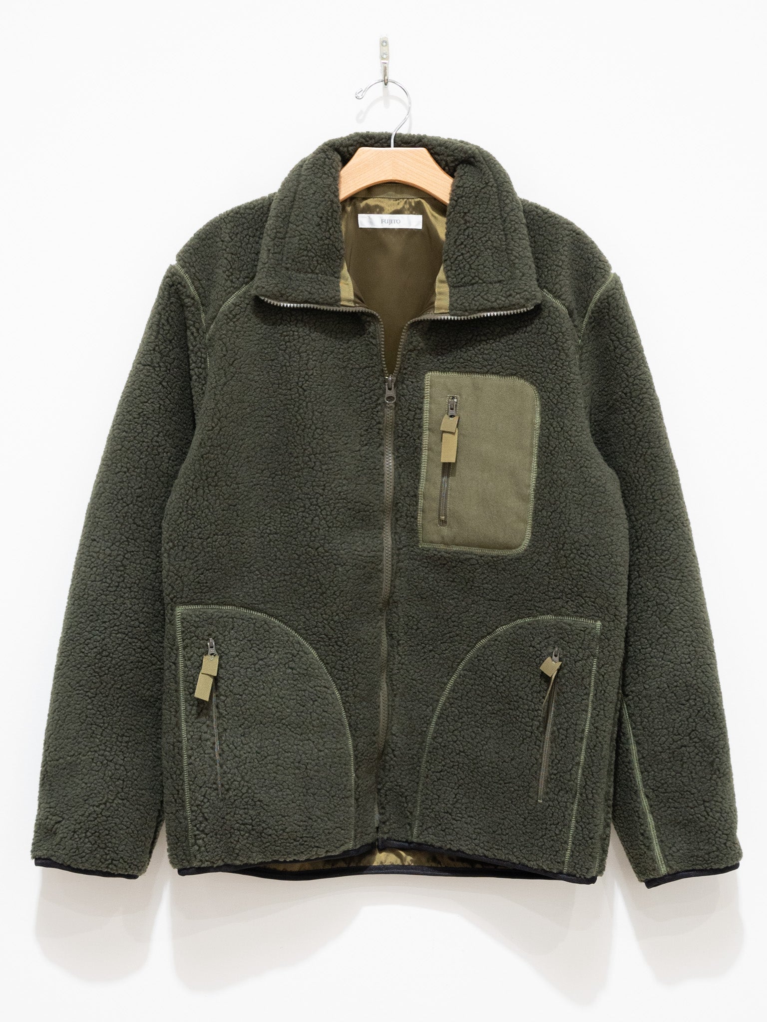 Namu Shop - Fujito Fleece Blouson - Olive Green