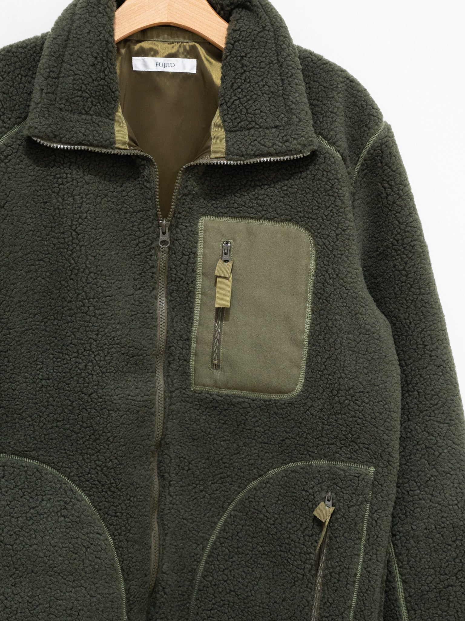 Namu Shop - Fujito Fleece Blouson - Olive Green