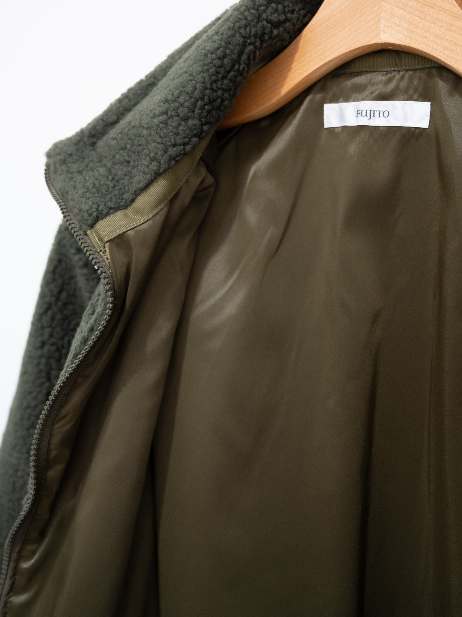 Namu Shop - Fujito Fleece Blouson - Olive Green