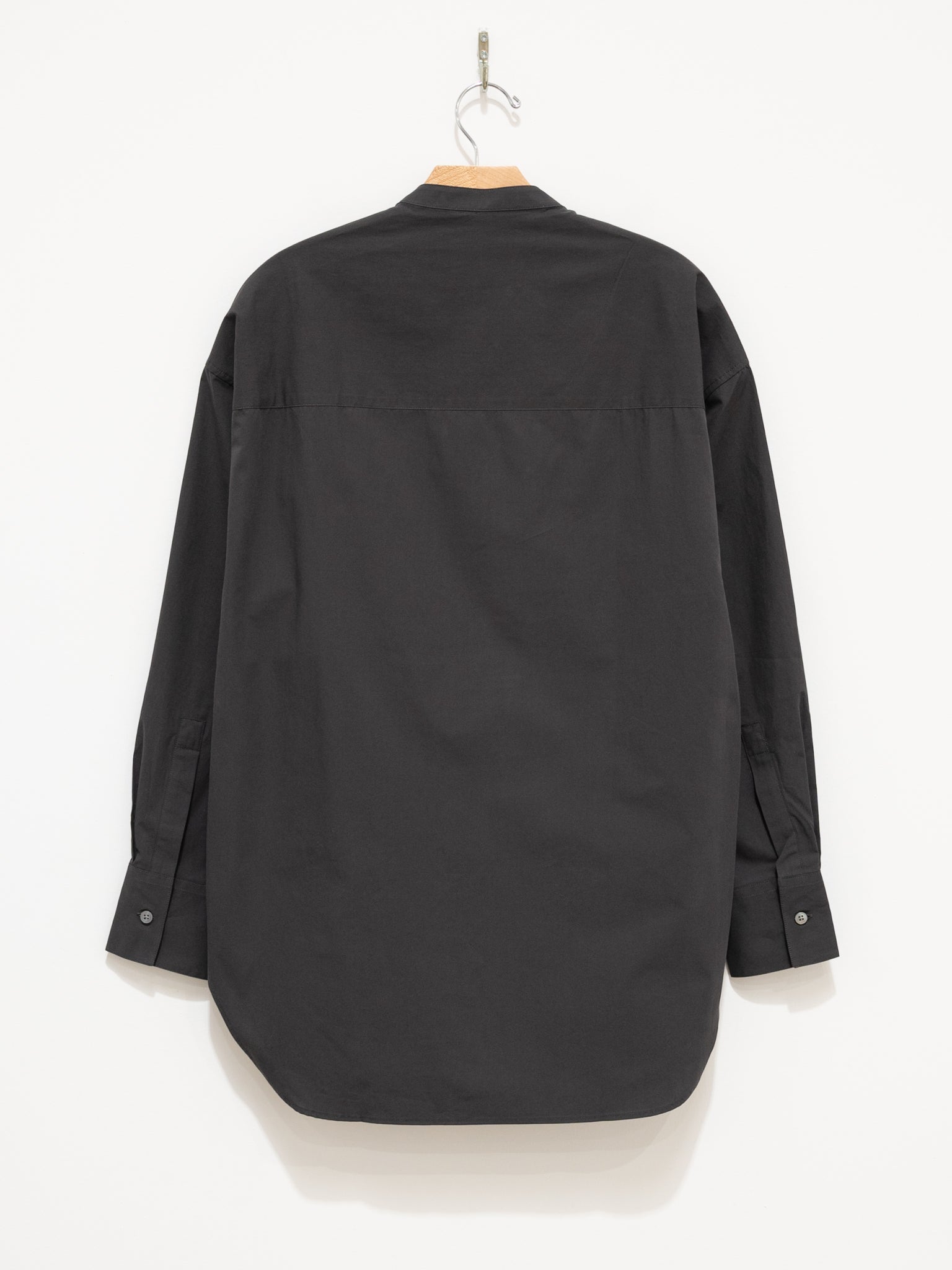 Namu Shop - Studio Nicholson Frink Half Placket Shirt - Asphalt