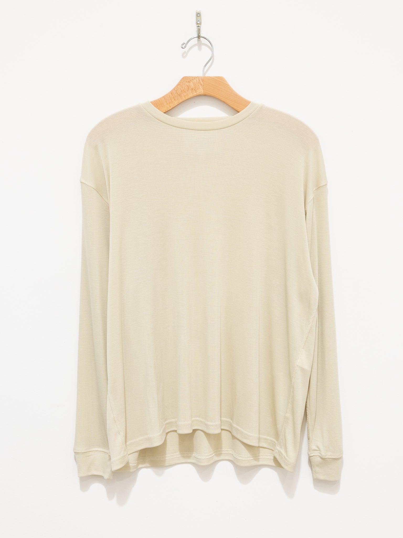 Namu Shop - Studio Nicholson Simmons Jersey Long Sleeve Top - Bamboo