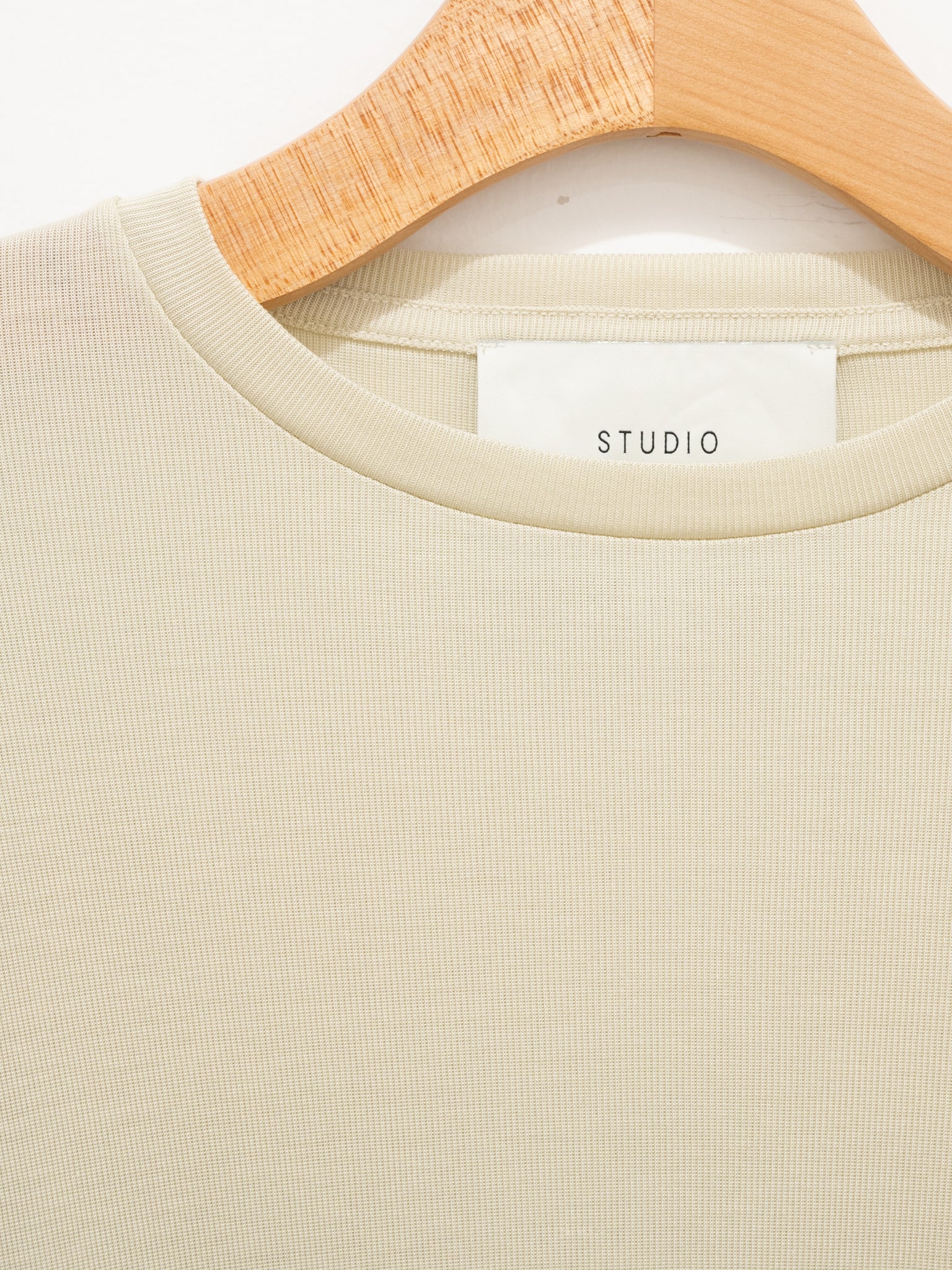 Namu Shop - Studio Nicholson Simmons Jersey Long Sleeve Top - Bamboo