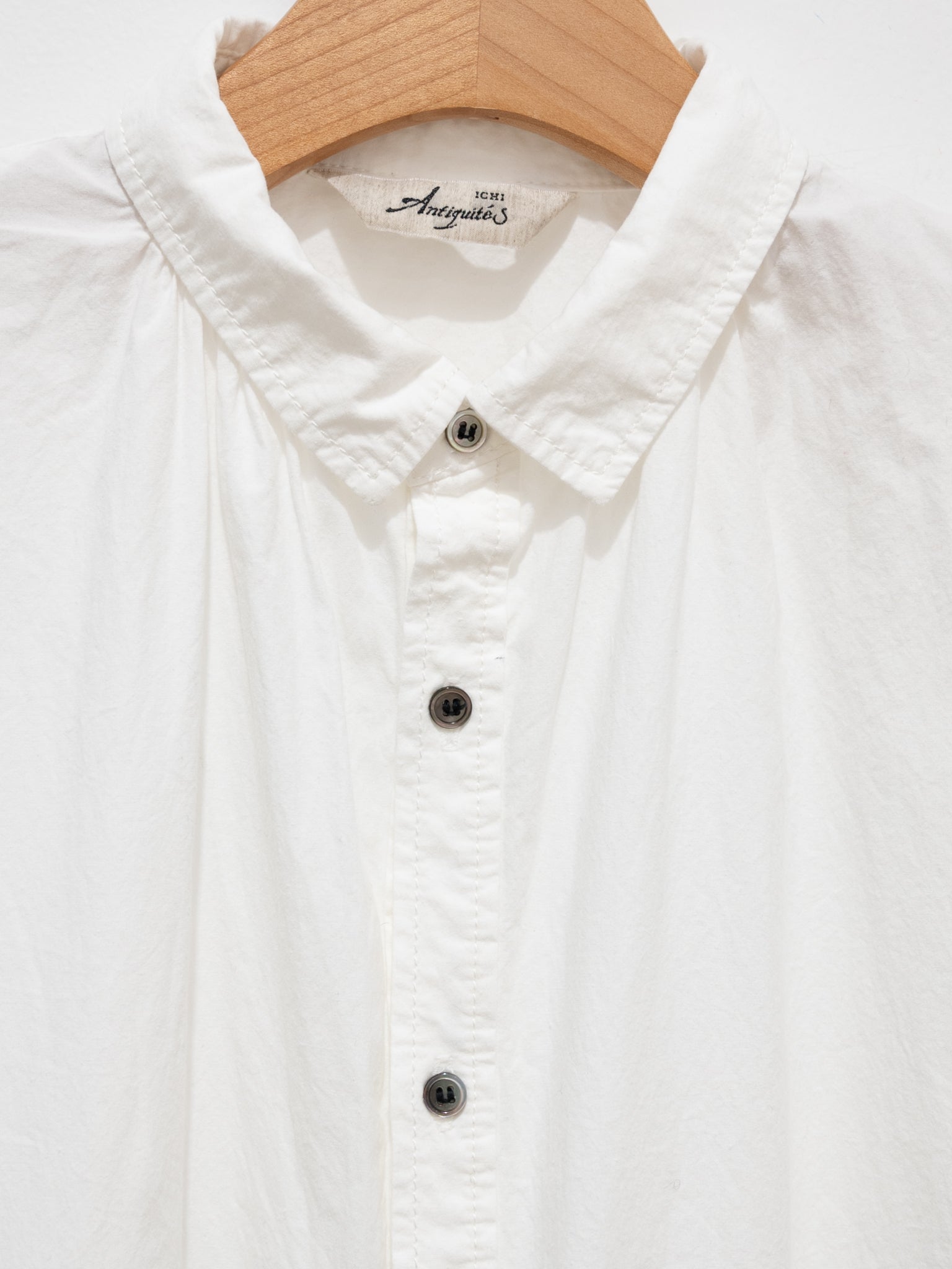Namu Shop - Ichi Antiquites OUMISARASHI Shirt Dress - White