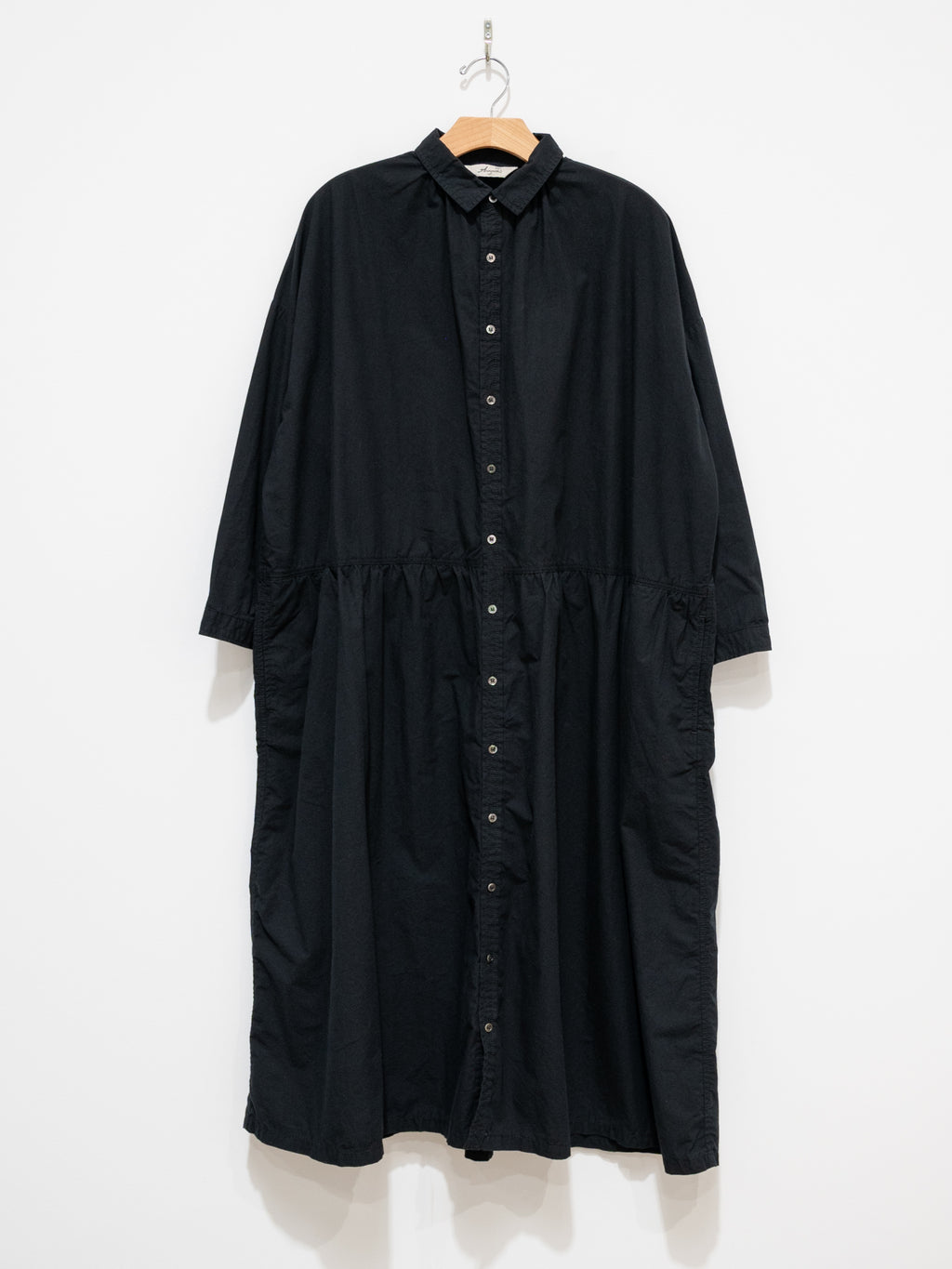 Namu Shop - Ichi Antiquites OUMISARASHI Shirt Dress - Black
