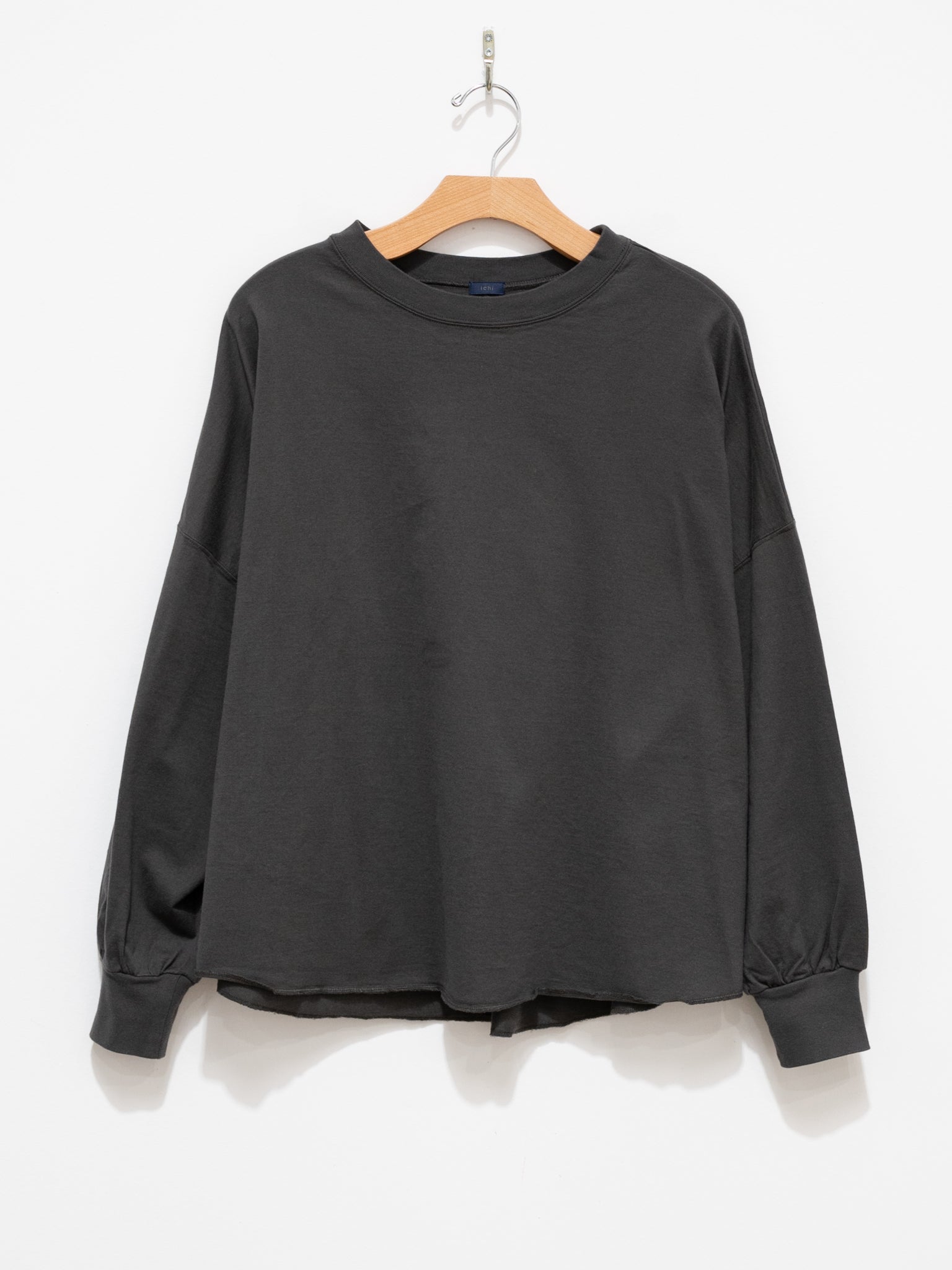 Namu Shop - ICHI Rounded Hem Pullover Tee - Charcoal