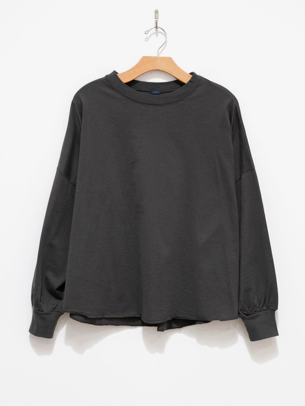 Namu Shop - ICHI Rounded Hem Pullover Tee - Charcoal