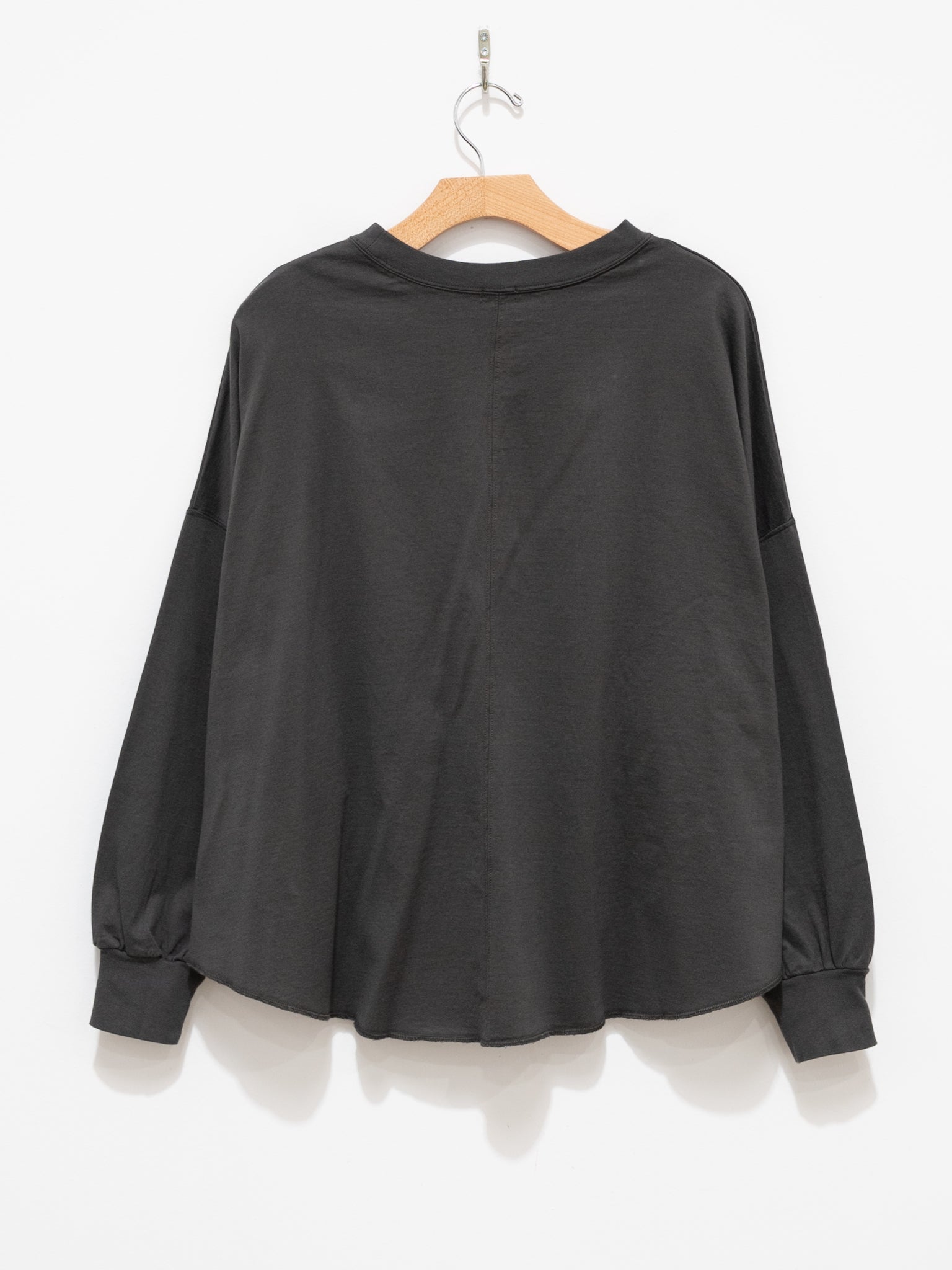 Namu Shop - ICHI Rounded Hem Pullover Tee - Charcoal
