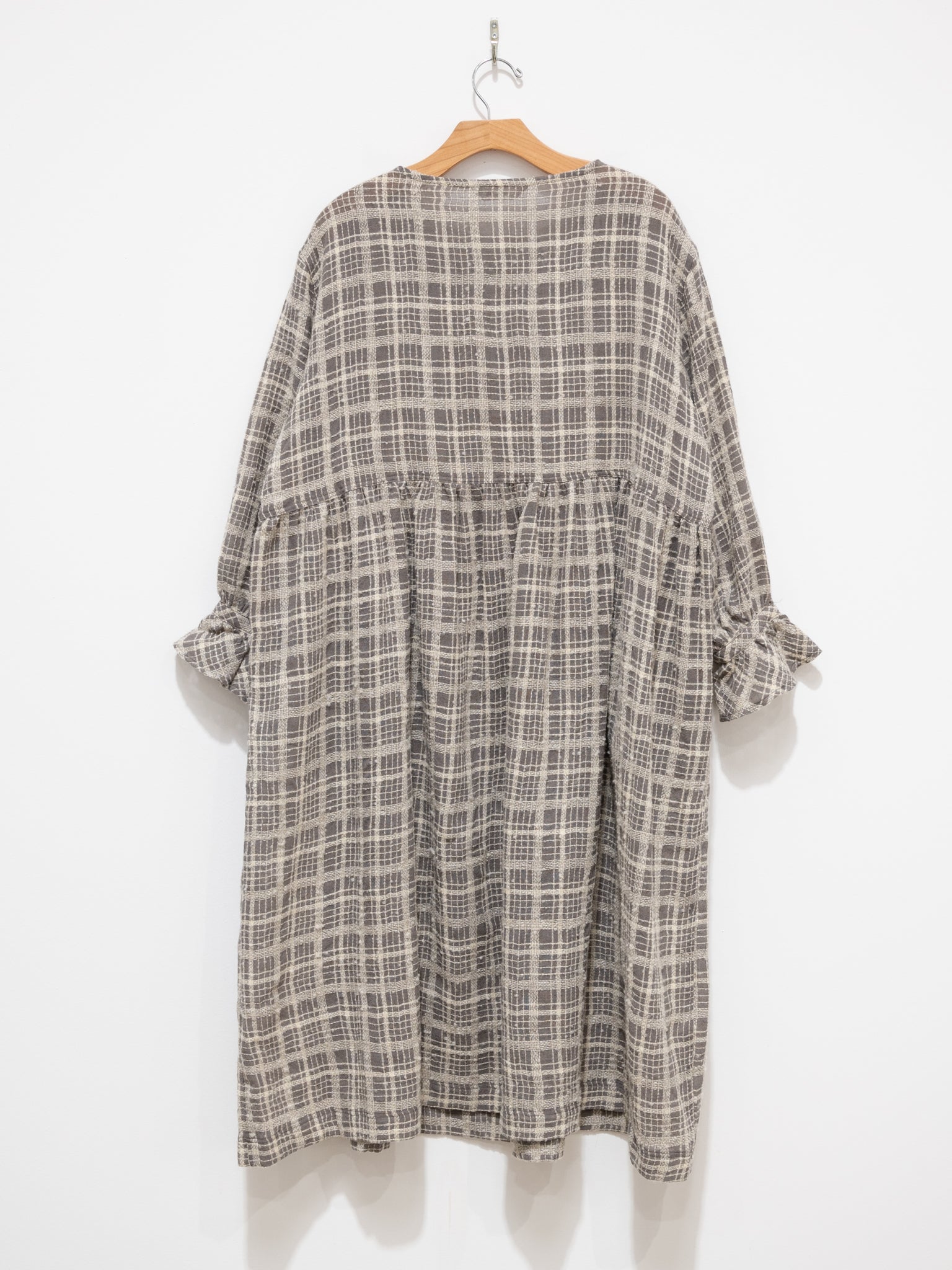 Namu Shop - Ichi Antiquites Wool Check Dress - Mocha