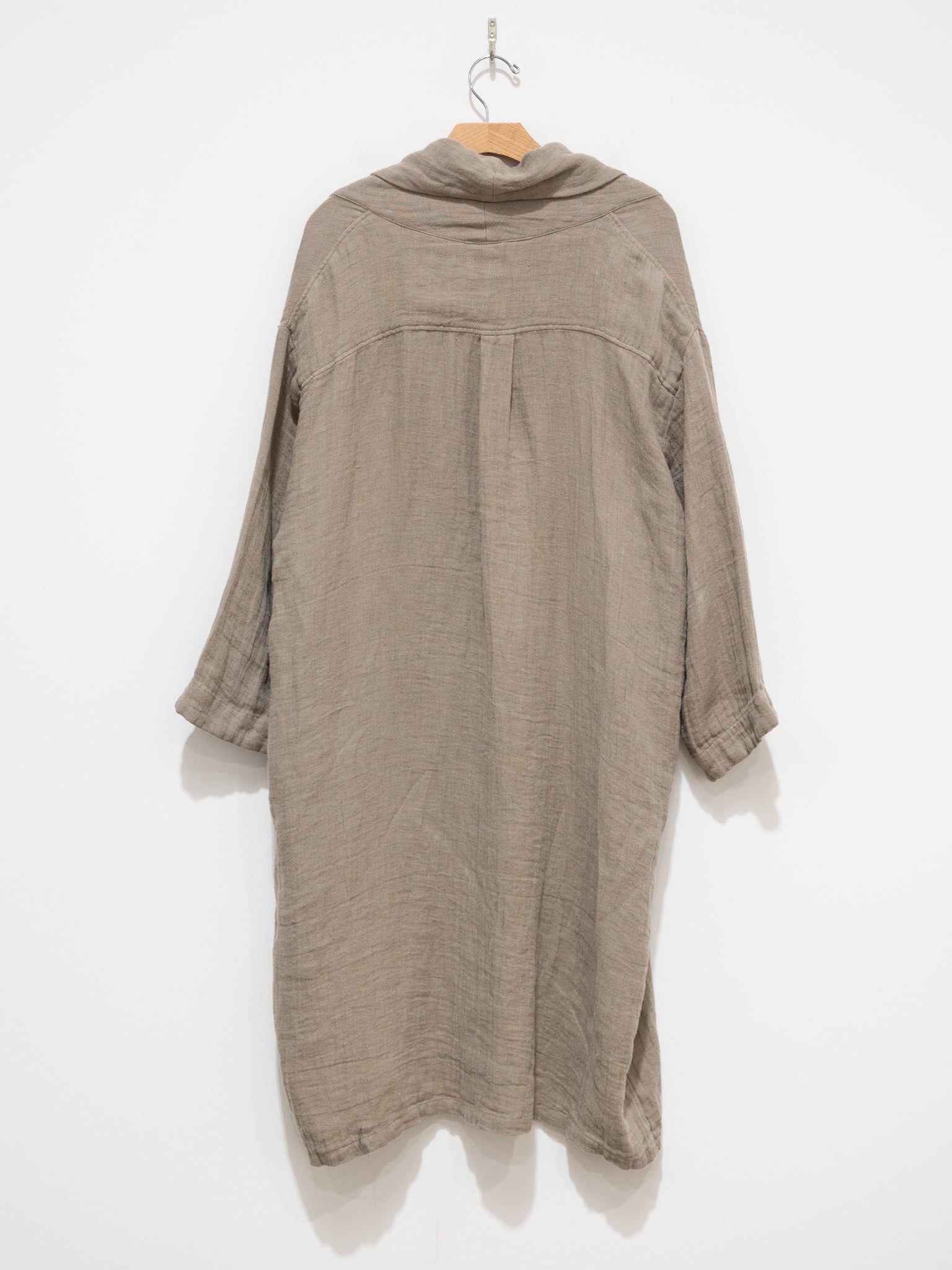 Namu Shop - Ichi Antiquites Linen Dobby AZUMADAKI Robe - Mocha Beige