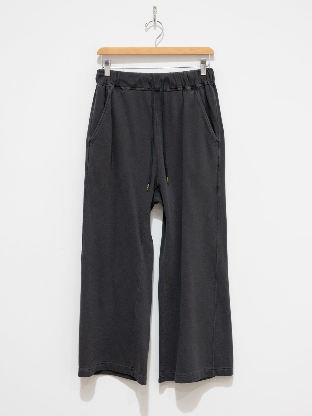 Namu Shop - Ichi Antiquites Pigment French Terry Pants - Charcoal