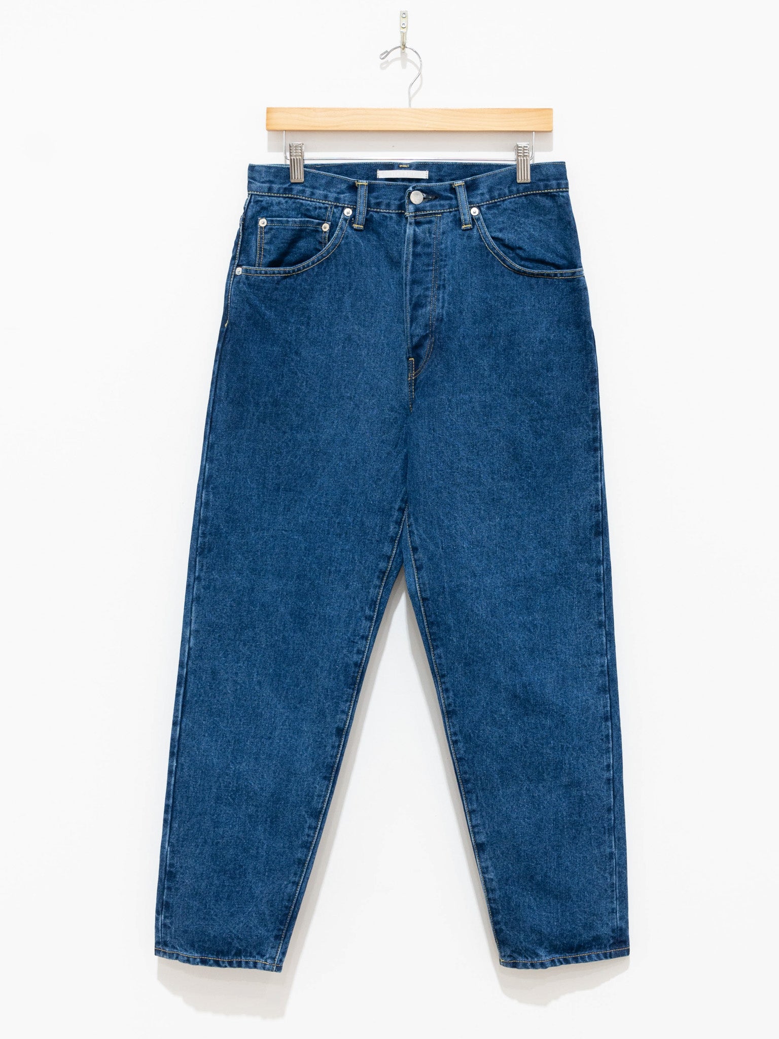 Namu Shop - Hatski Loose Tapered Washi Denim - Used Blue