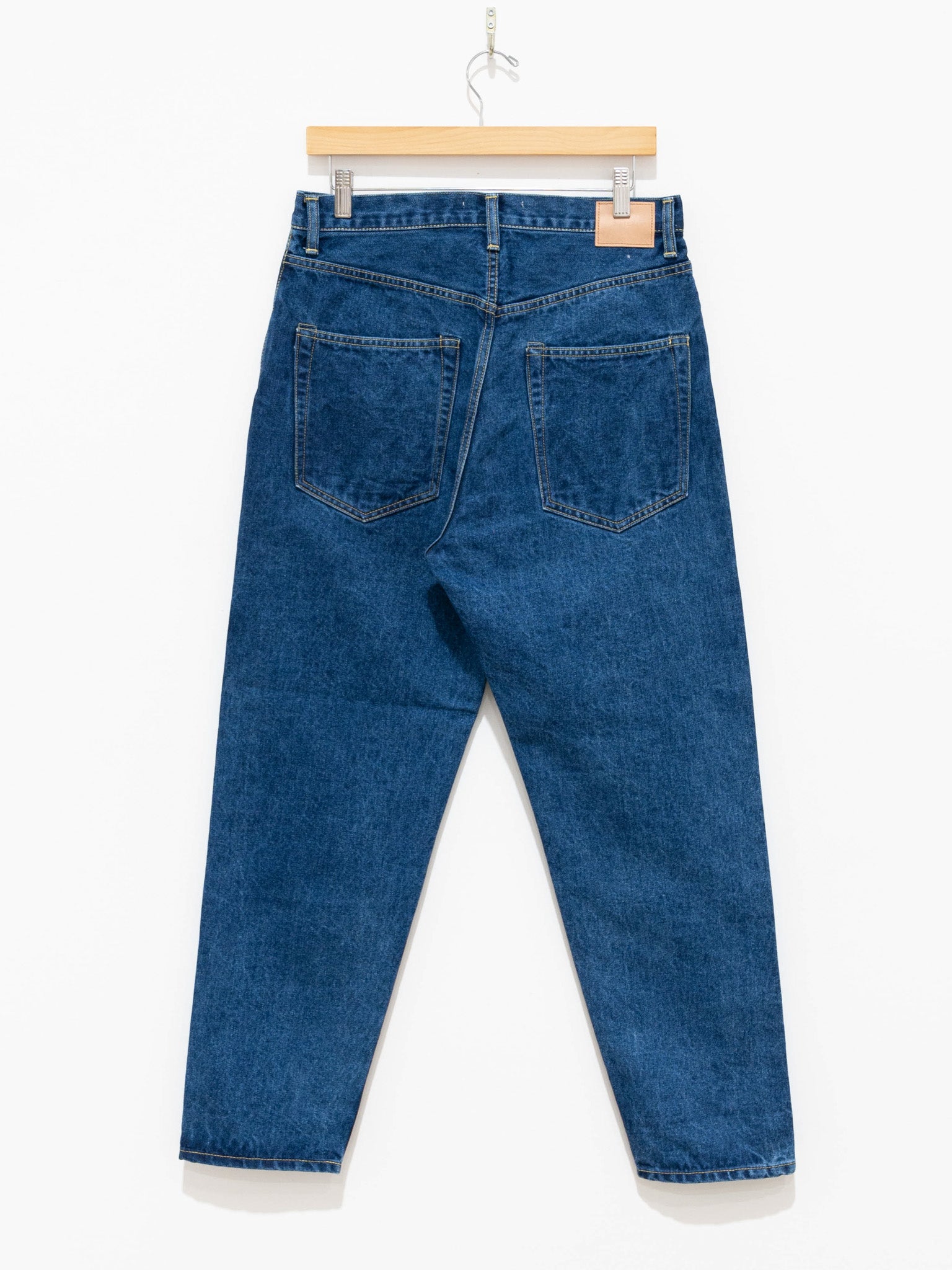 Namu Shop - Hatski Loose Tapered Washi Denim - Used Blue