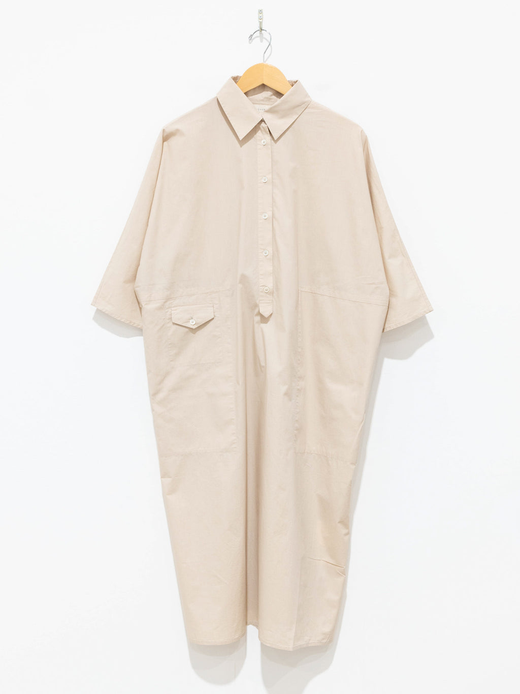 Namu Shop - Jan Machenhauer Mina Dress - Almond Cotton Poplin