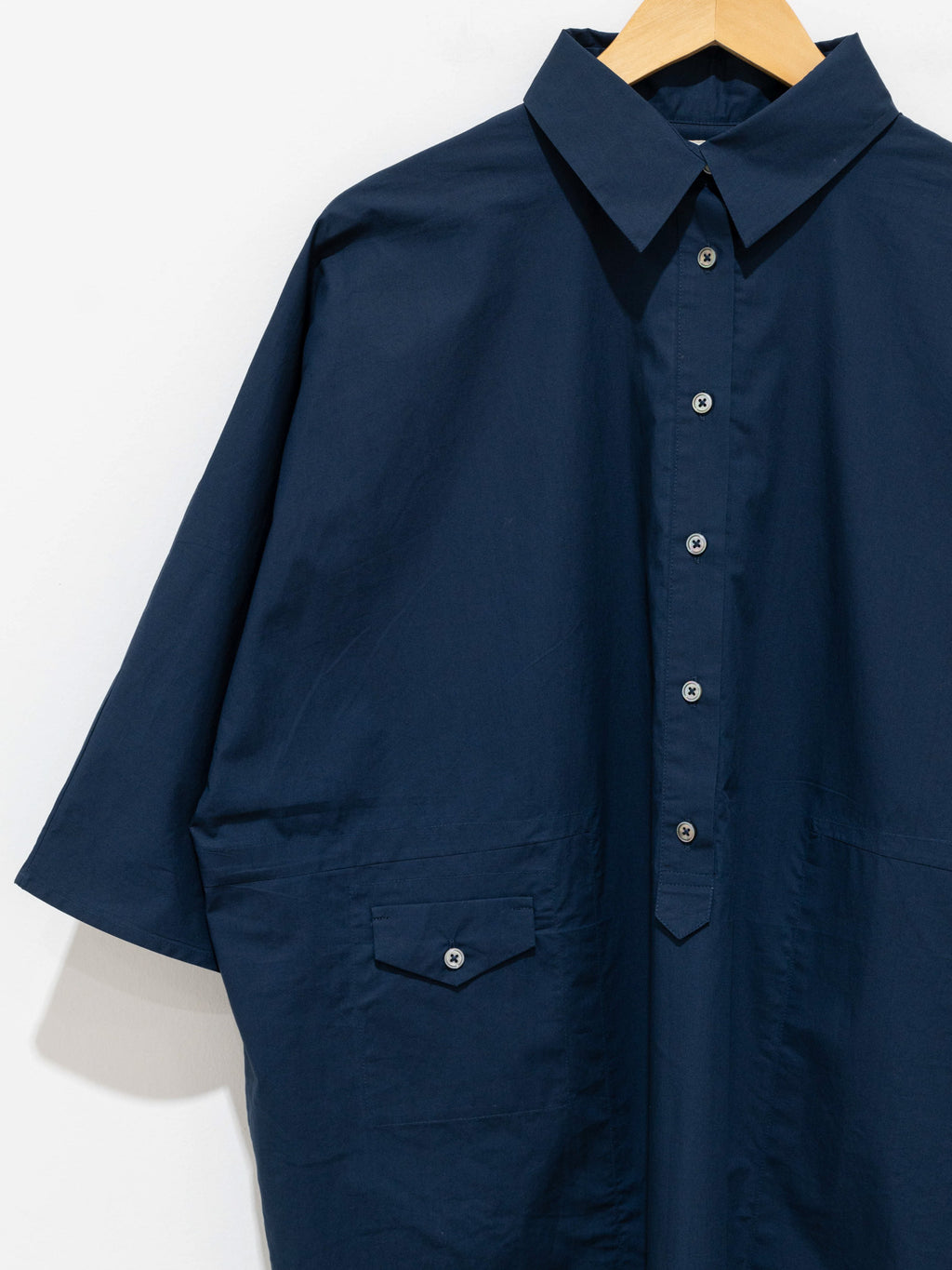 Namu Shop - Jan Machenhauer Mina Dress - Indigo Cotton Poplin