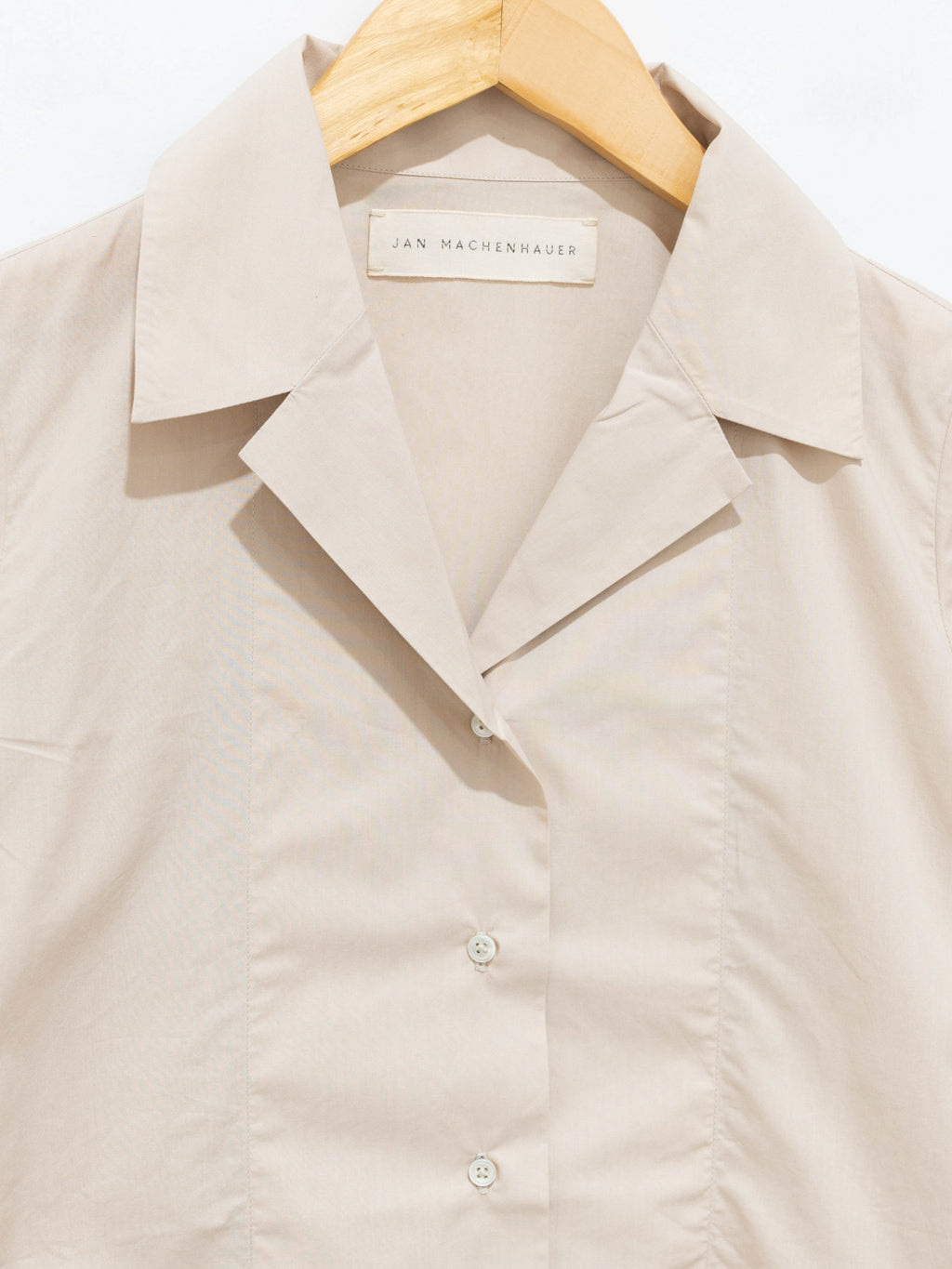 Namu Shop - Jan Machenhauer Ida Shirt - Almond Cotton Poplin