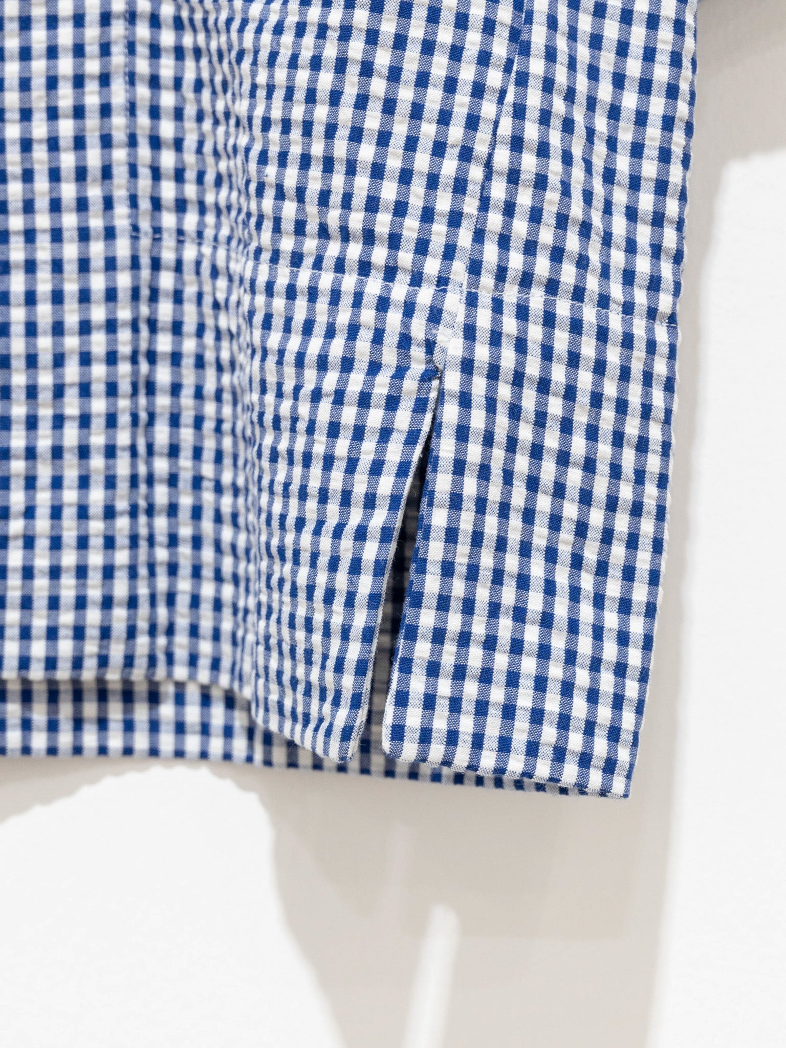 Namu Shop - Jan Machenhauer Ida Shirt - Blue Cotton Seersucker