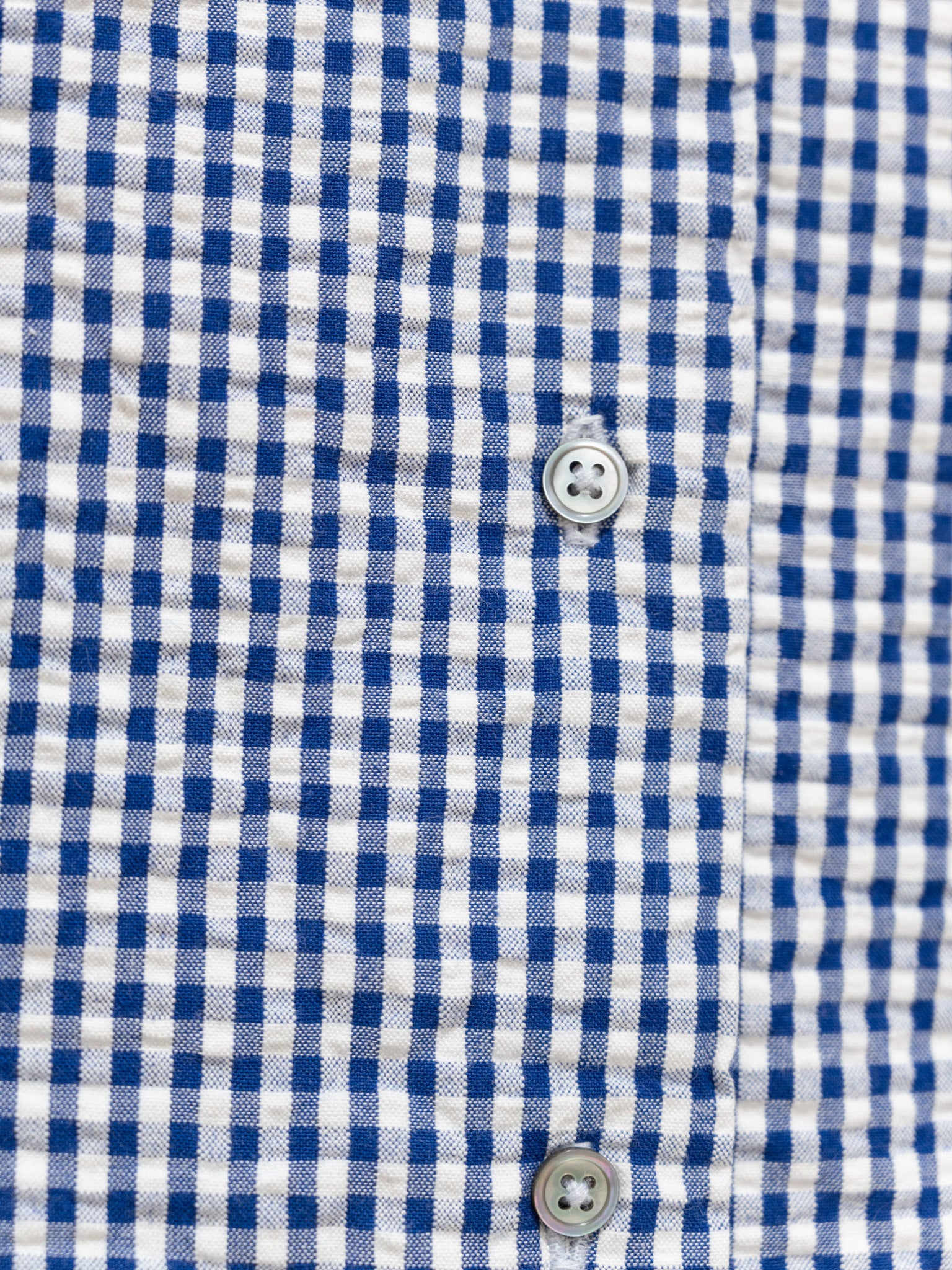 Namu Shop - Jan Machenhauer Ida Shirt - Blue Cotton Seersucker