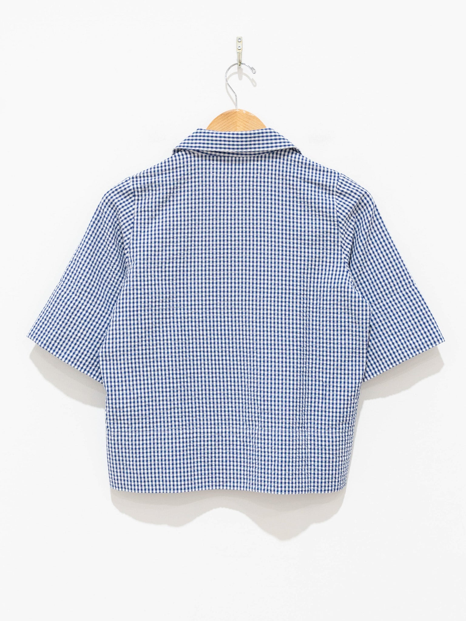 Namu Shop - Jan Machenhauer Ida Shirt - Blue Cotton Seersucker