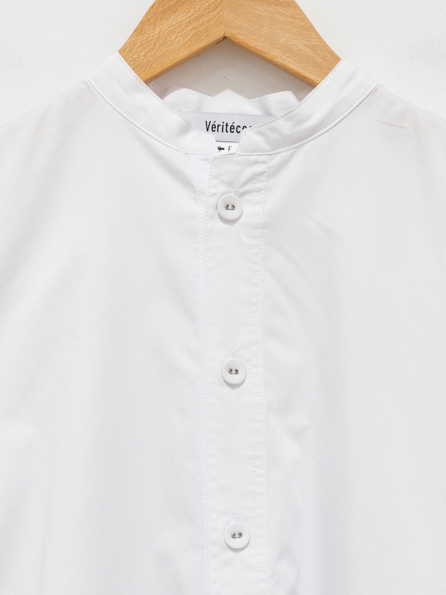 Namu Shop - Veritecoeur Side Pleats Long Shirt - White