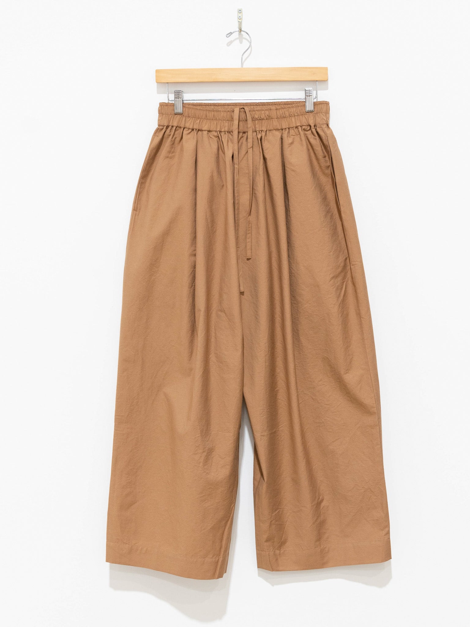 Namu Shop - Veritecoeur Shirring Easy Pants - Brown