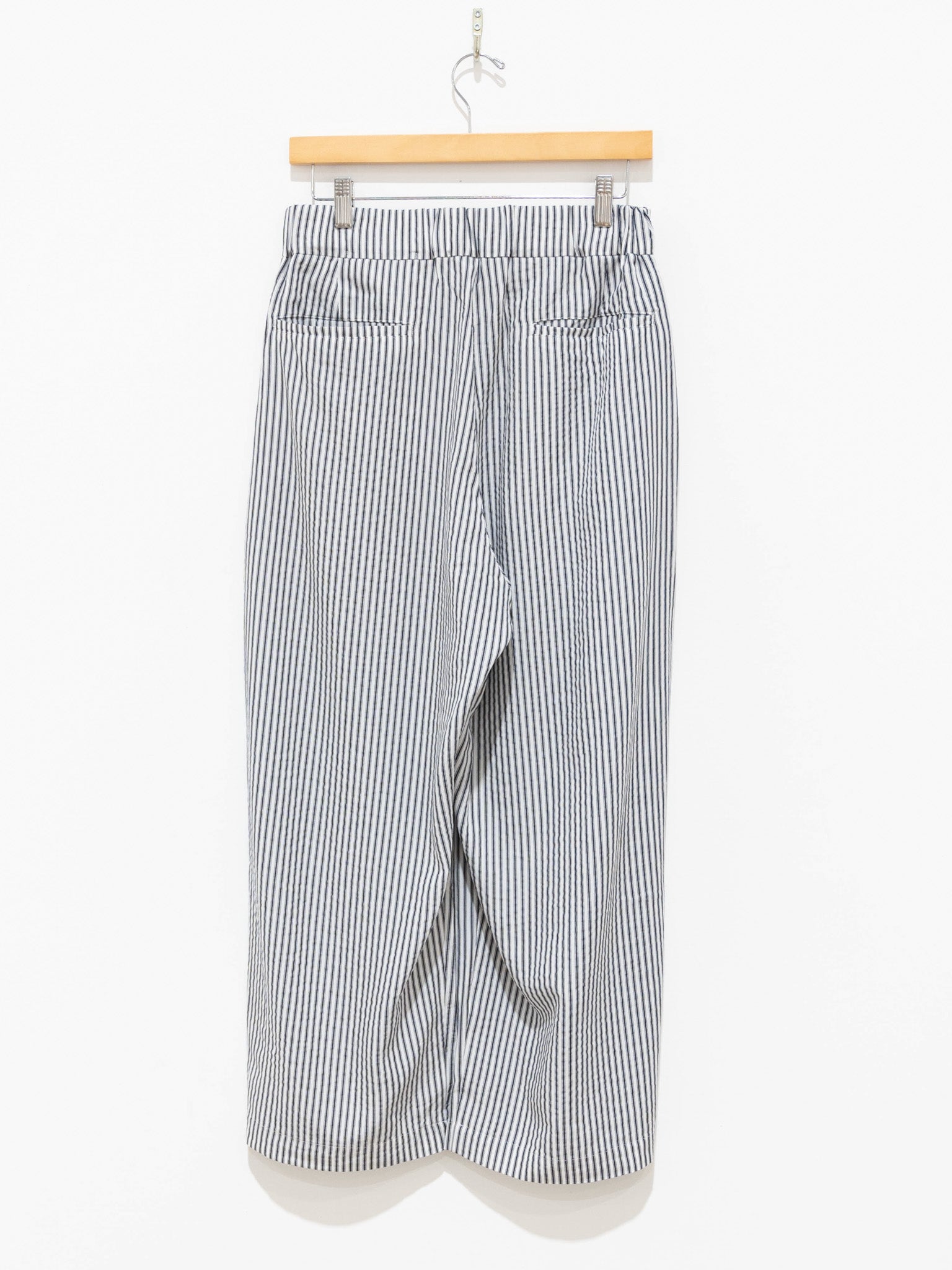 Namu Shop - Veritecoeur Tuck Pants - Navy Stripe