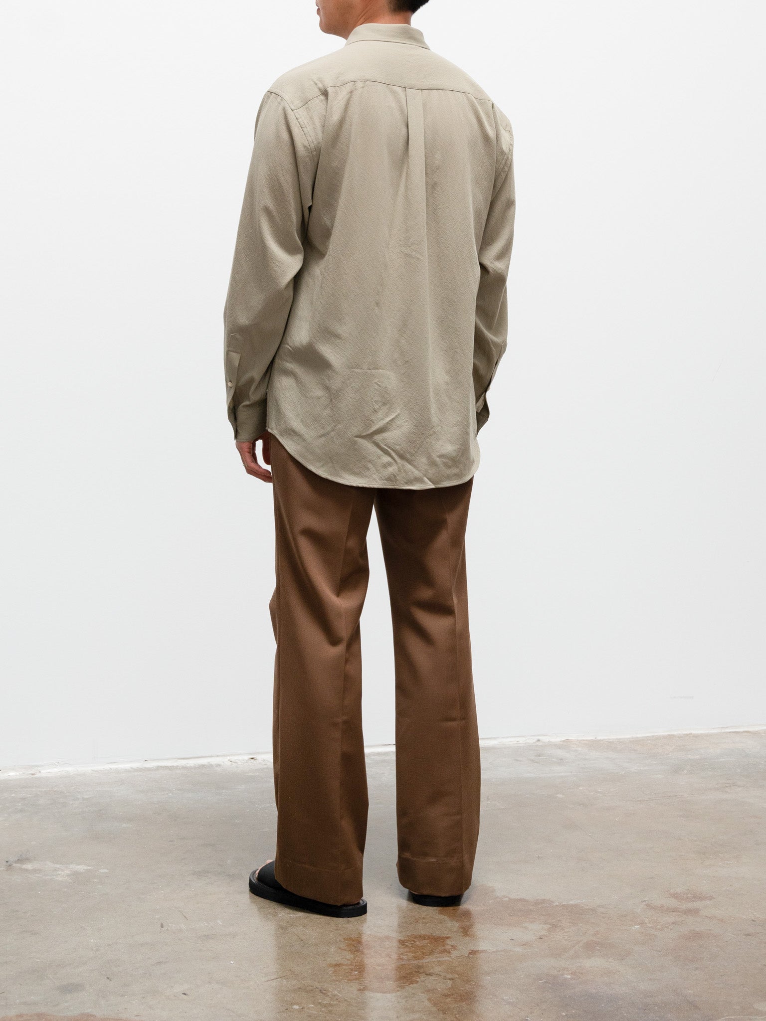 Namu Shop - Kaptain Sunshine Semi Bootcut Slacks - Cocoa