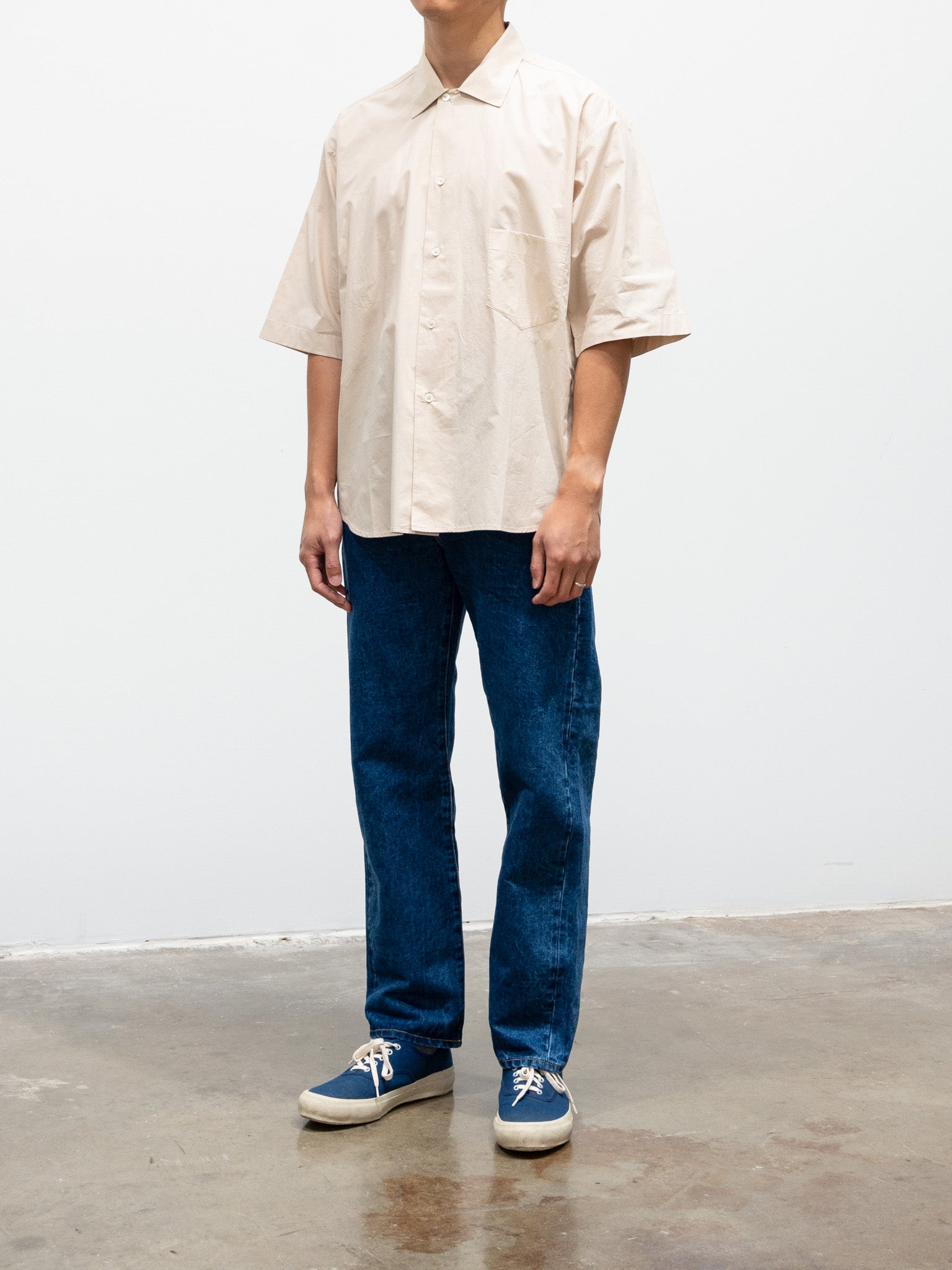 Namu Shop - Jan Machenhauer Fred Shirt - Almond Cotton Poplin