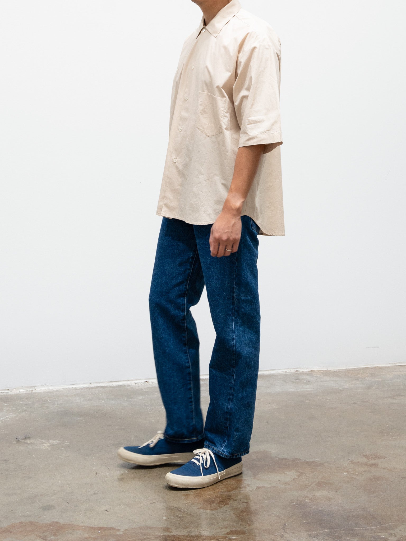 Namu Shop - Jan Machenhauer Fred Shirt - Almond Cotton Poplin