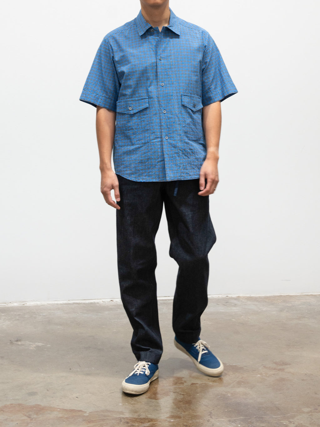 Namu Shop - Jan Machenhauer Tom Pants - Blue Cotton Denim