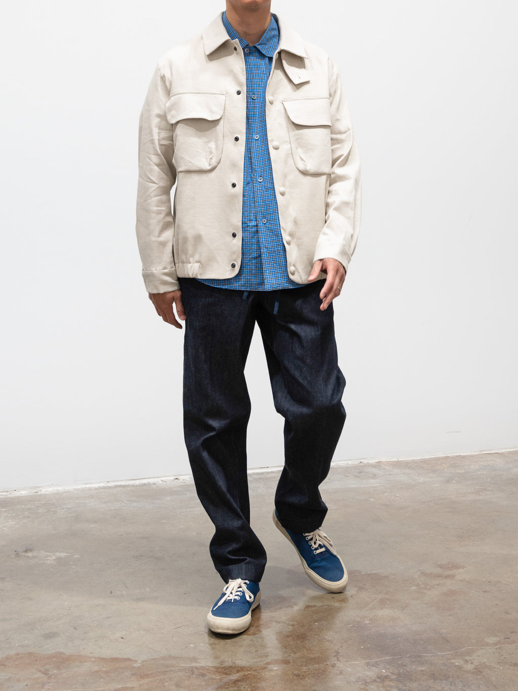 Namu Shop - Document Linen CPO Jacket - Beige