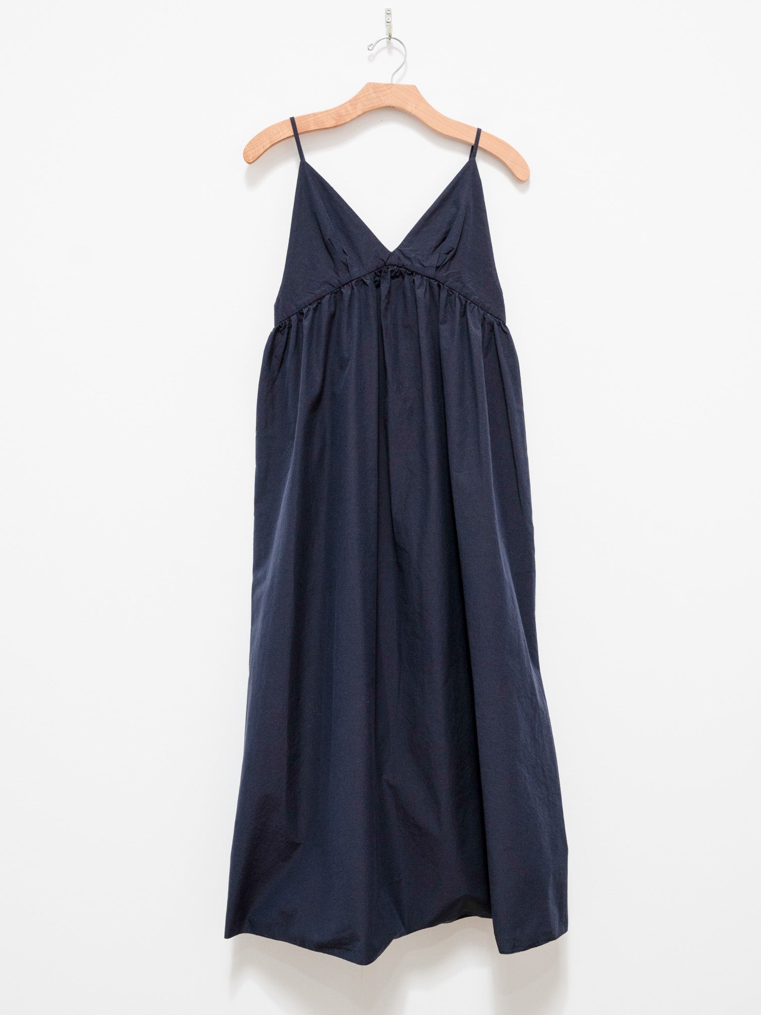 Namu Shop - Unfil Chambray Weather Cloth Camisole Dress - Navy
