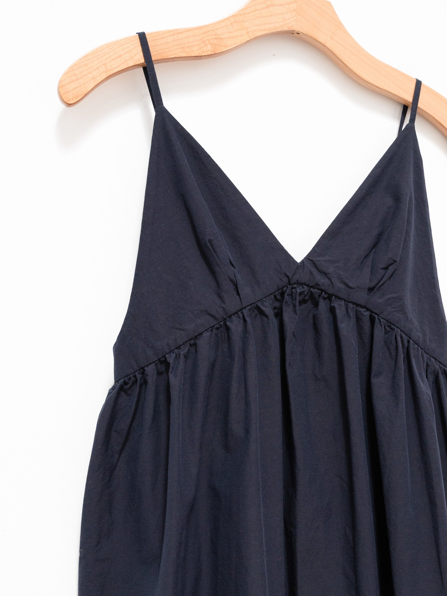 Namu Shop - Unfil Chambray Weather Cloth Camisole Dress - Navy