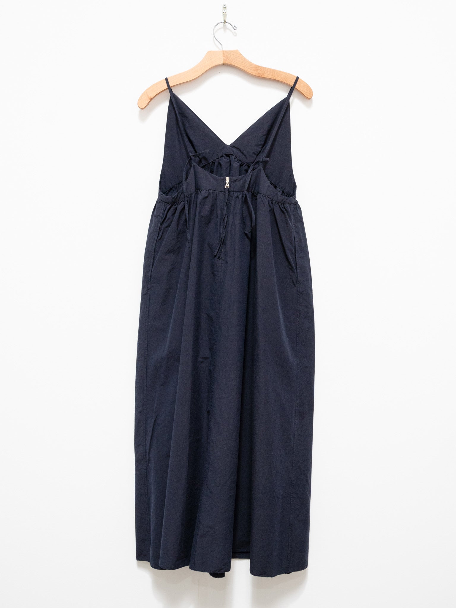 Namu Shop - Unfil Chambray Weather Cloth Camisole Dress - Navy