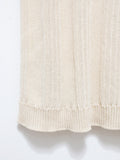 Namu Shop - Unfil High Twist Cotton Ribbed Knit Sweater - Milk