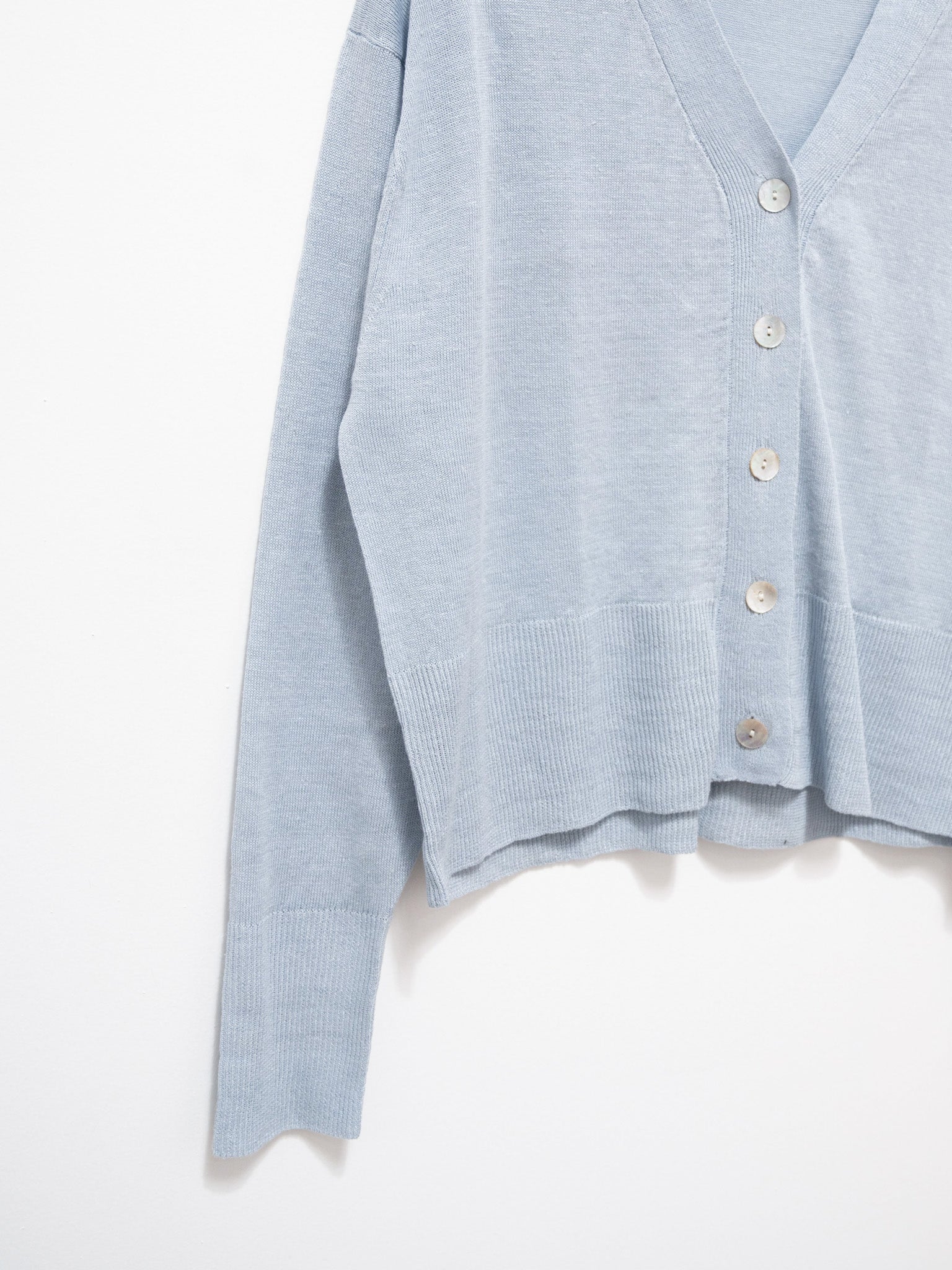 Namu Shop - ICHI Linen Cardigan - Blue