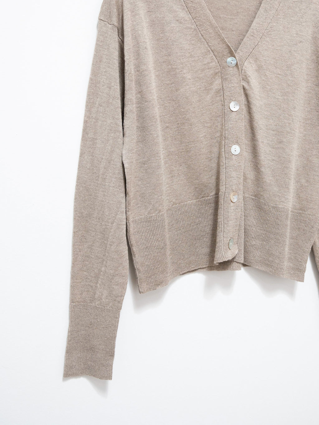 Namu Shop - ICHI Linen Cardigan - Beige