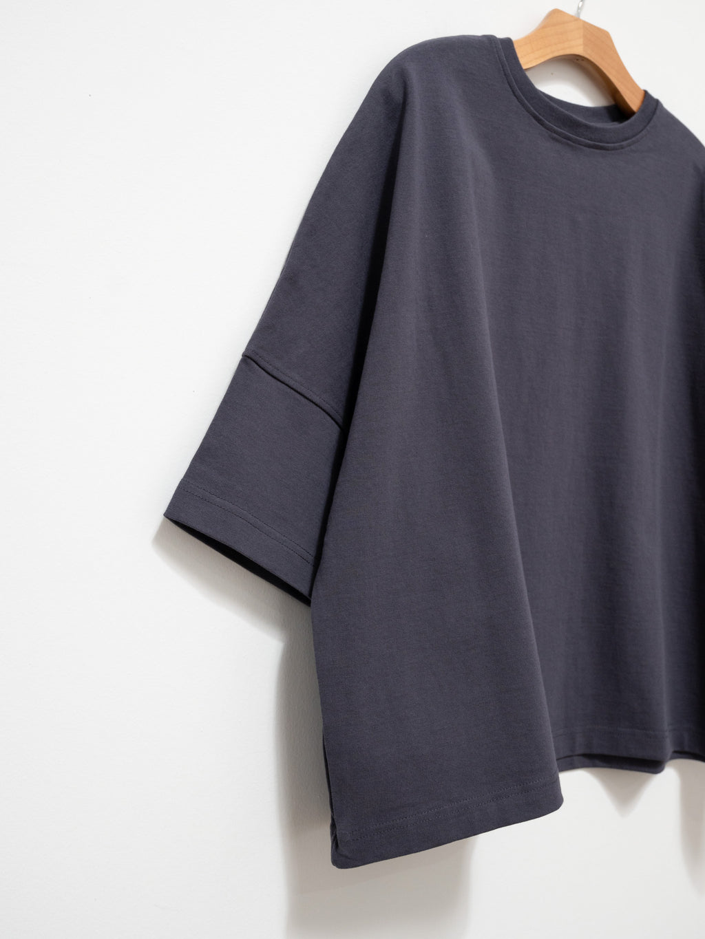 Namu Shop - ICHI Heavy Jersey Wide Pullover - Charcoal