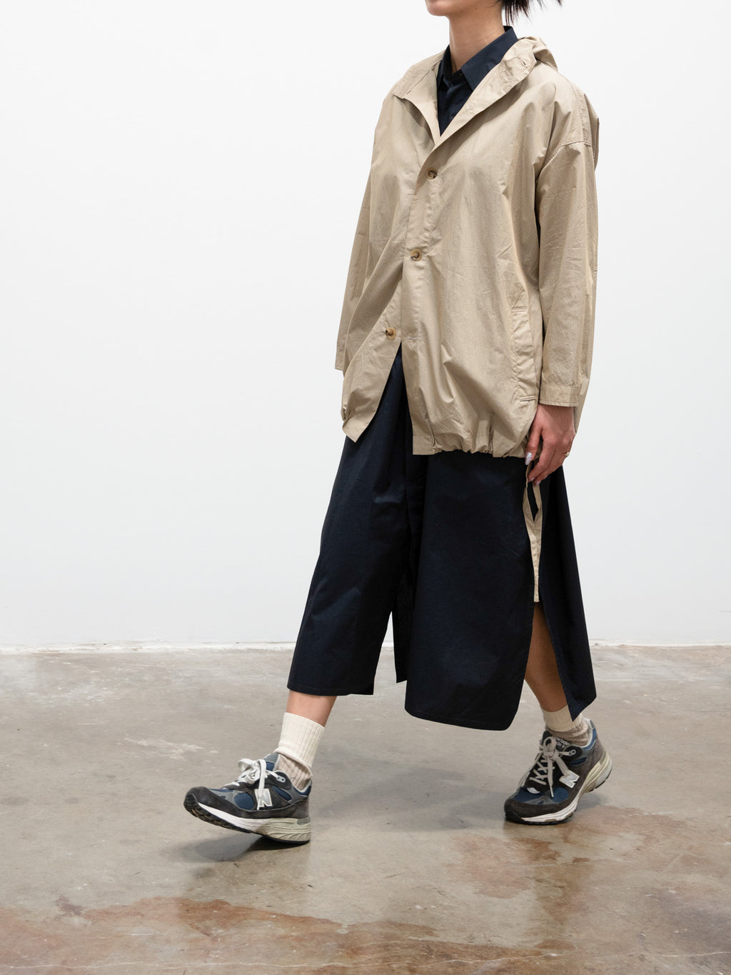 Namu Shop - ICHI Water-resistant Hooded Jacket - Beige