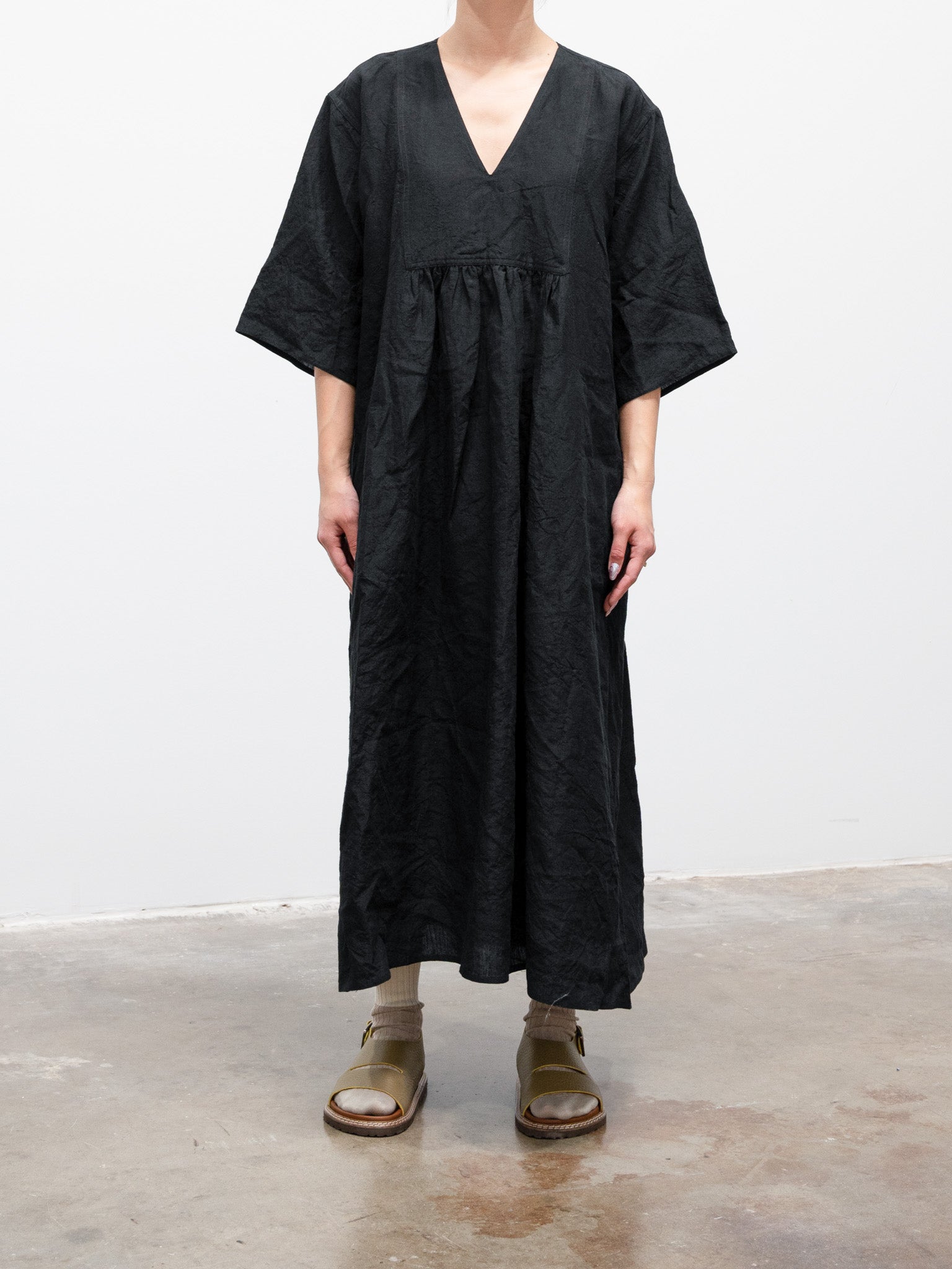 Namu Shop - Sofie D'Hoore Doralynn Linen Dress - Black