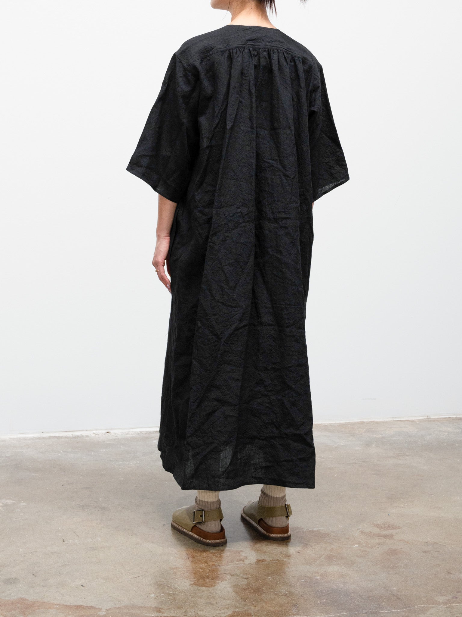 Namu Shop - Sofie D'Hoore Doralynn Linen Dress - Black