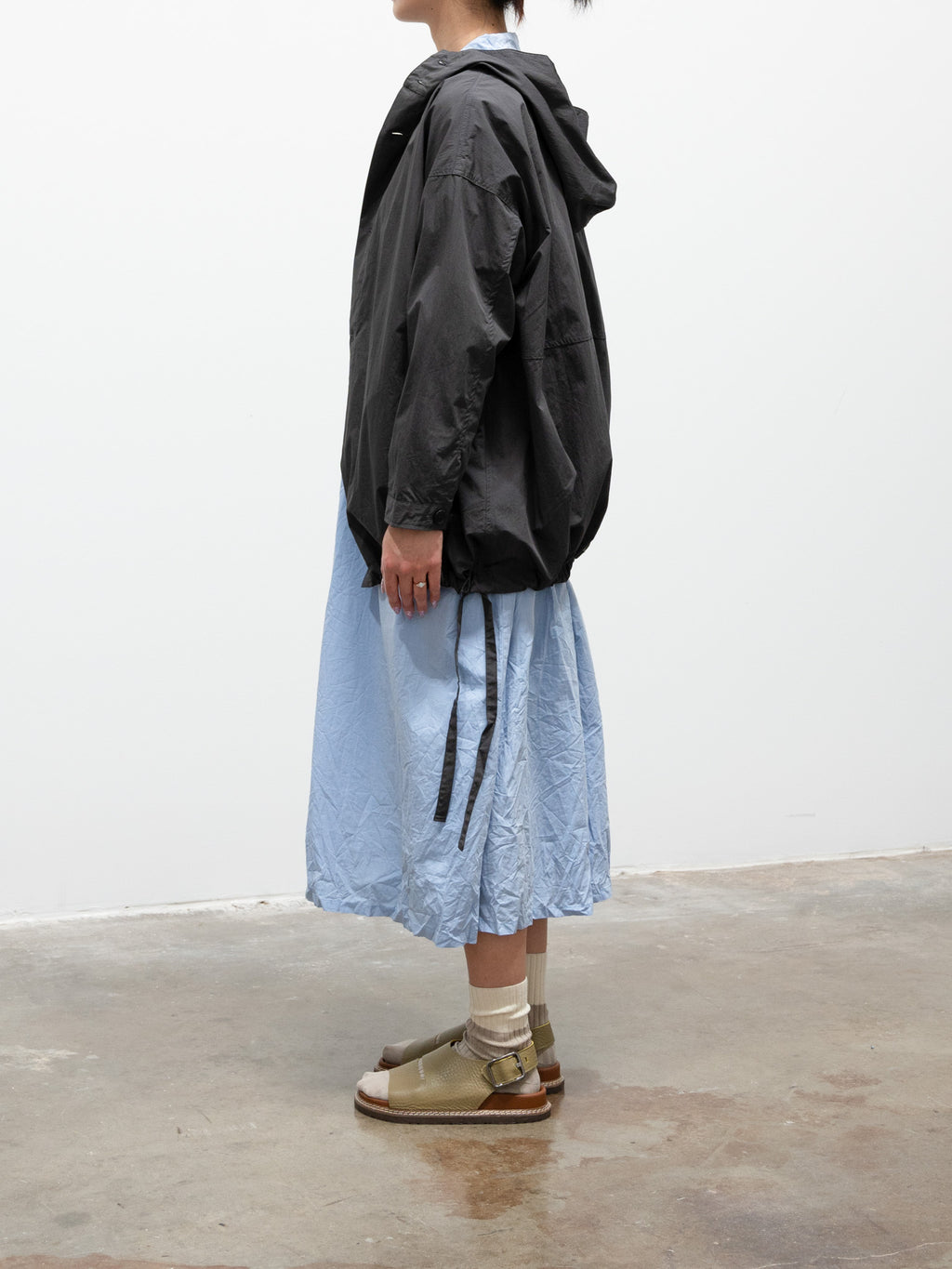 Namu Shop - ICHI Water-resistant Hooded Jacket - Charcoal