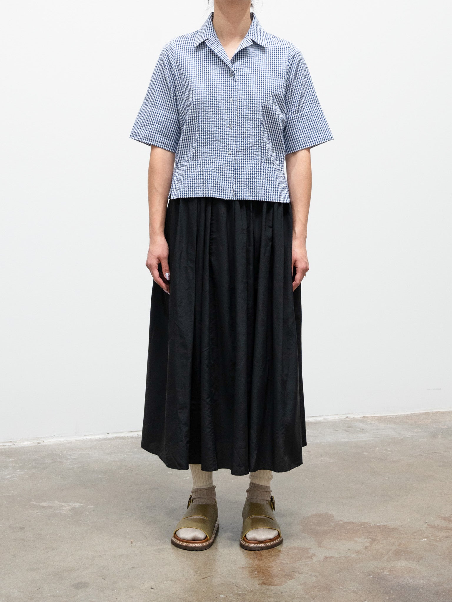 Namu Shop - Sara Lanzi Gathered Skirt - Black