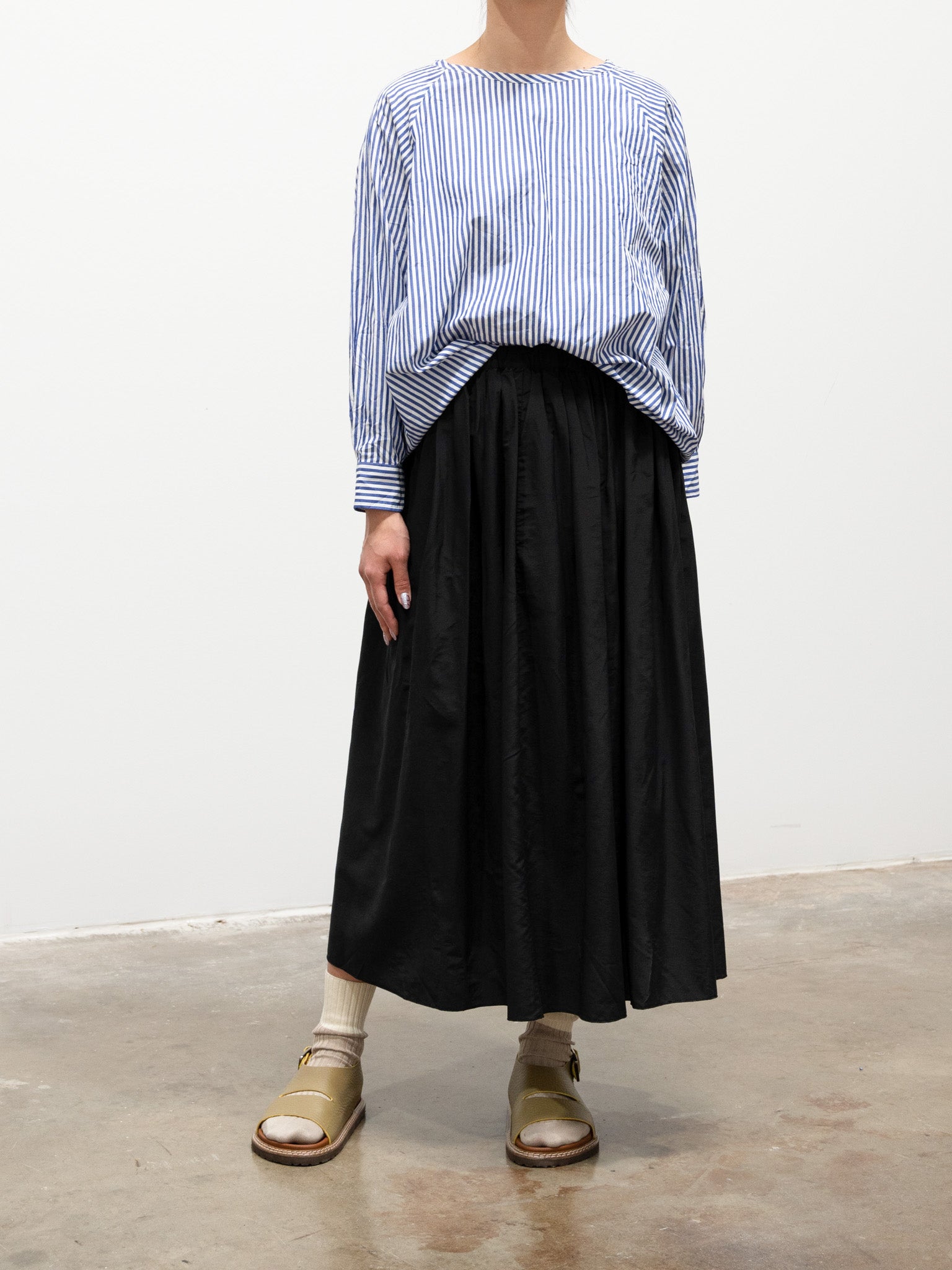 Namu Shop - Sara Lanzi Gathered Skirt - Black