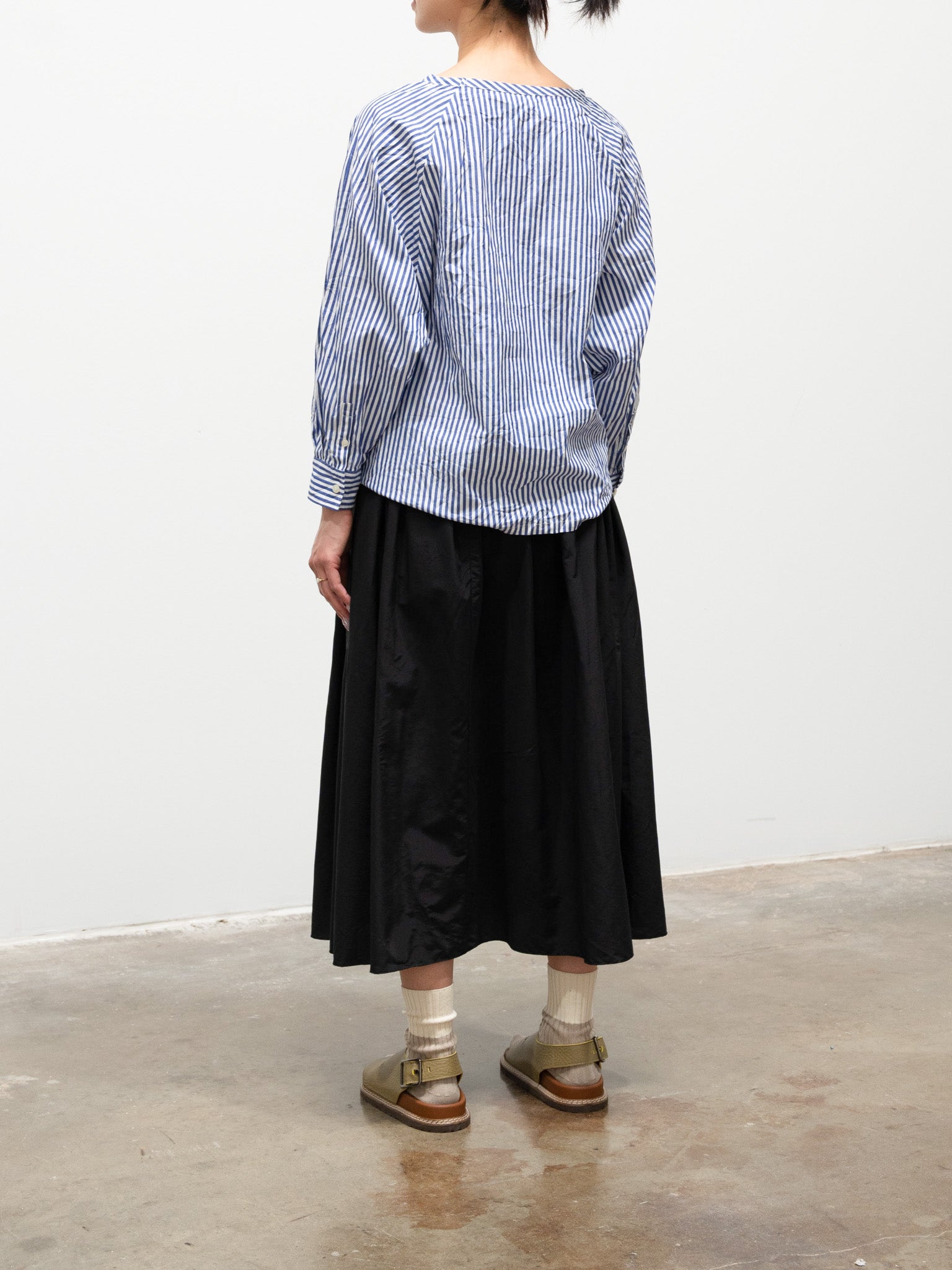 Namu Shop - ICHI Washer Pullover Top - Blue Stripe