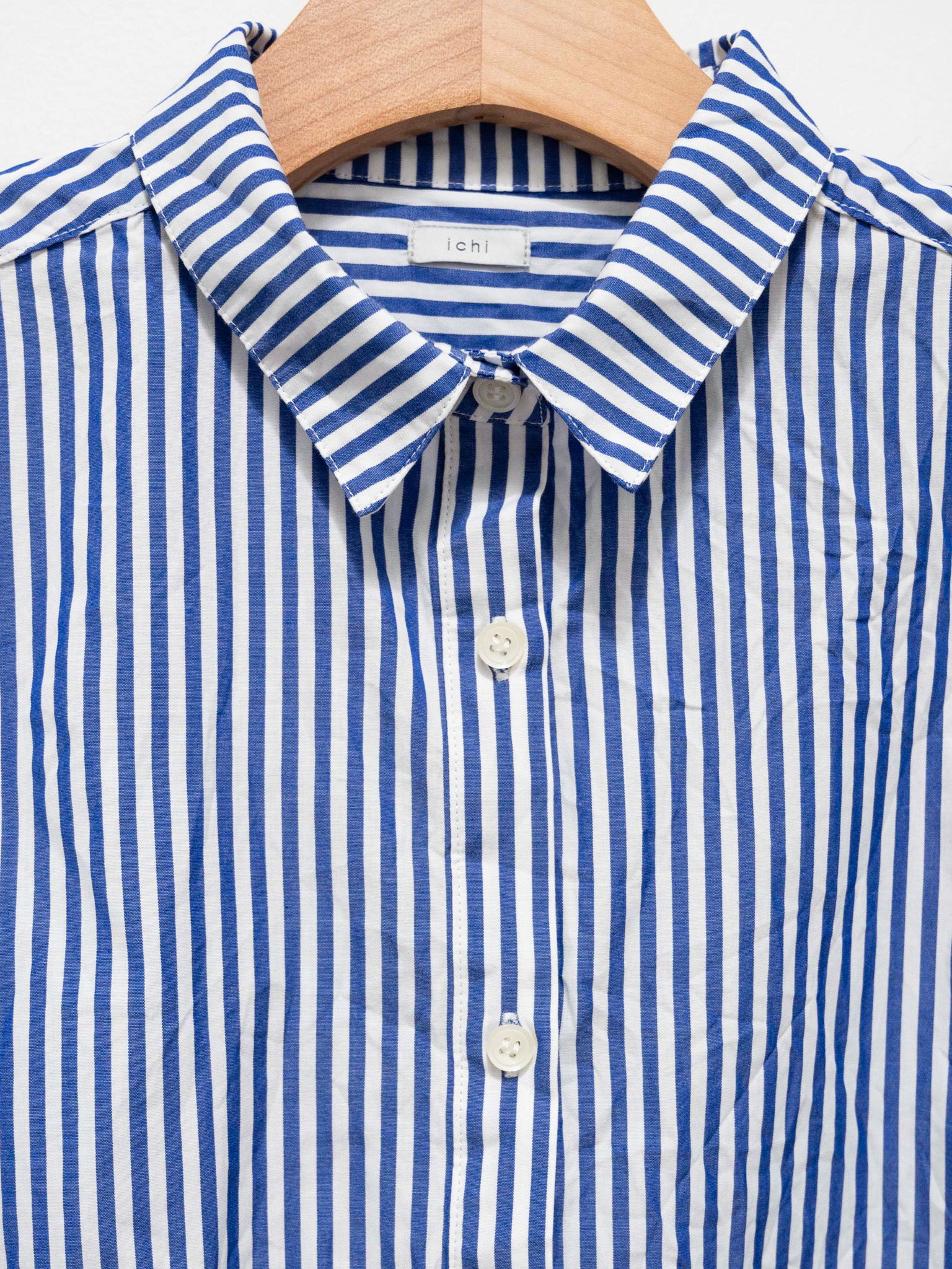 Namu Shop - ICHI Washer BD Shirt - Blue Stripe