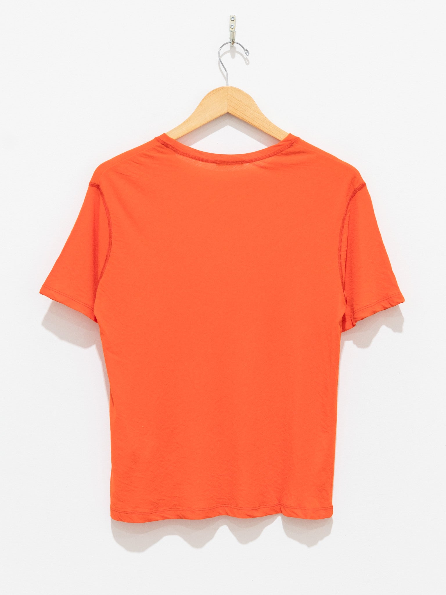 Namu Shop - Yleve Co/Li Sheer Jersey Short Sleeve Pullover - Vermillion