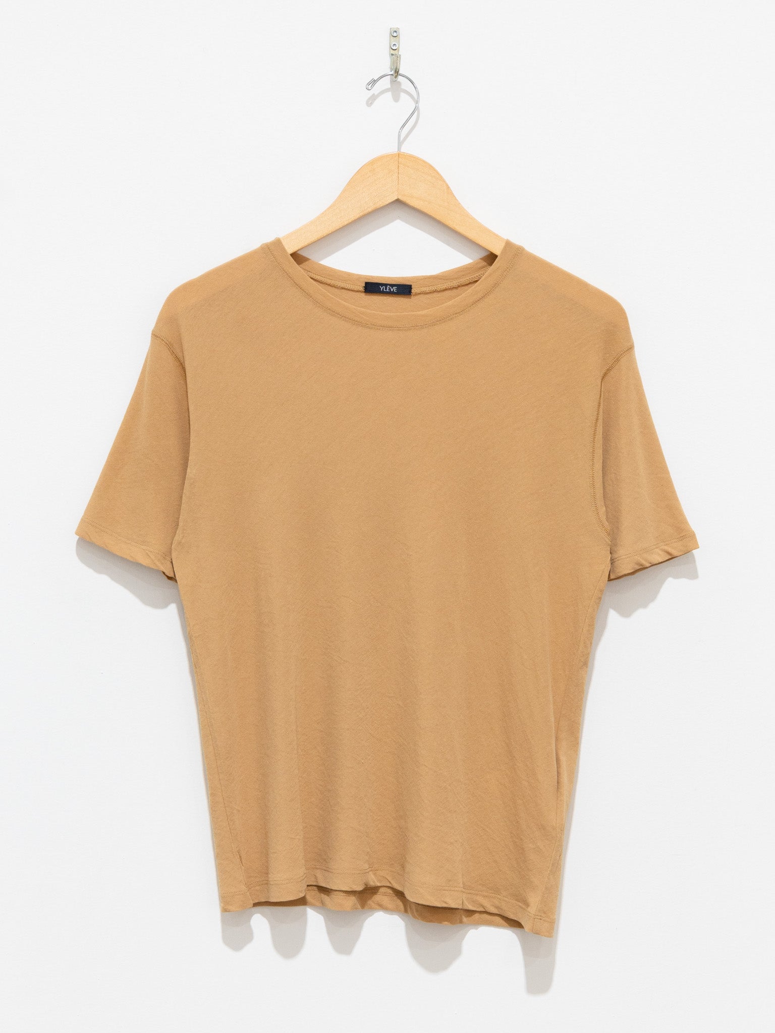 Co/Li Sheer Jersey Short Sleeve Pullover - Ochre